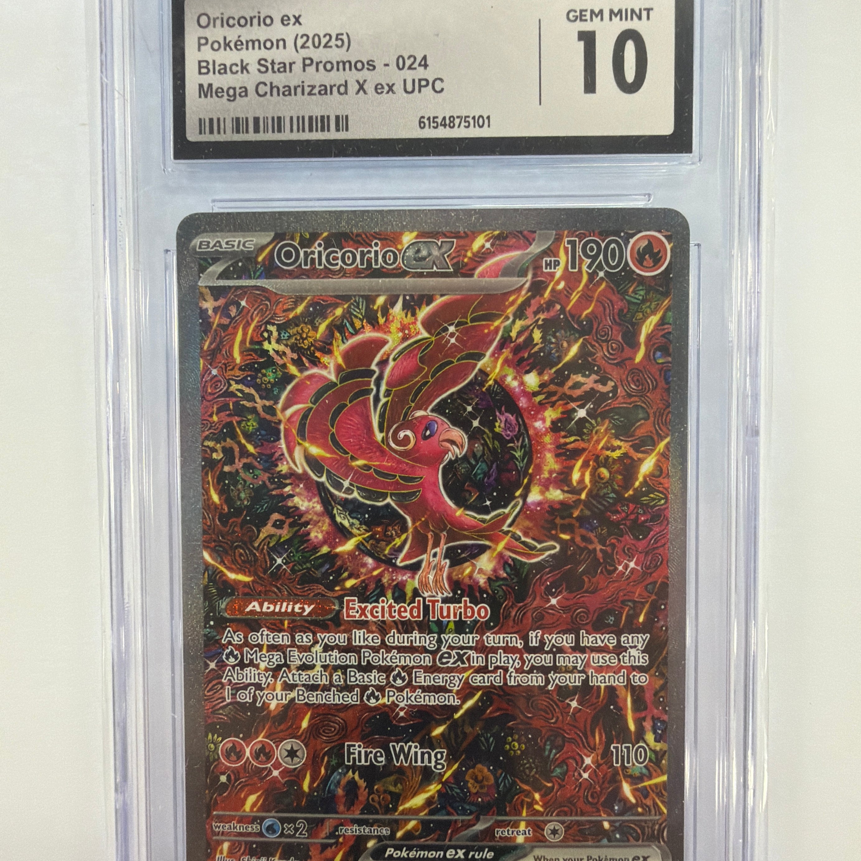 Pokémon TCG - CGC Gem Mint 10 Mega Evolution Promo Oricorio ex 024