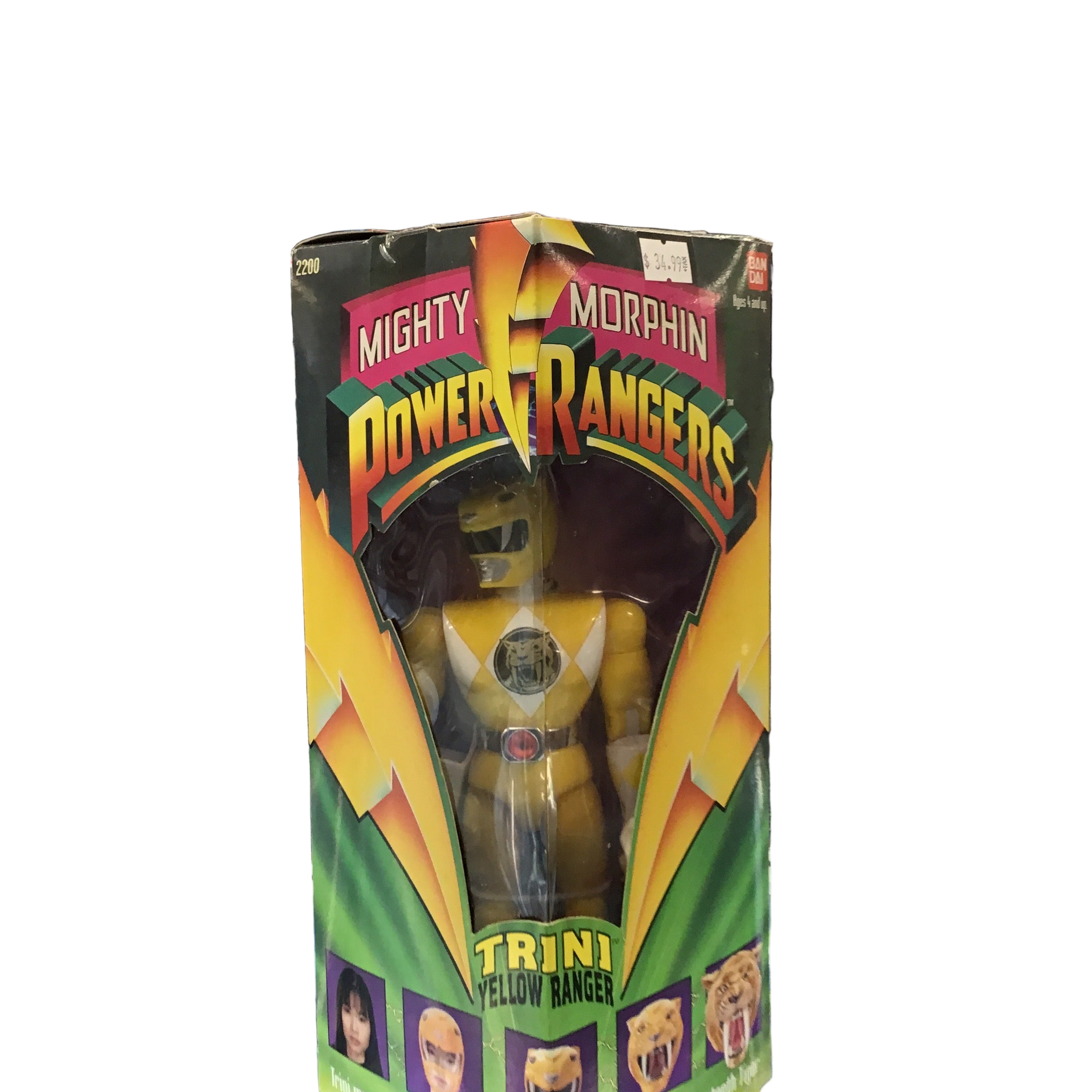 Bandai Mighty Morphin Power Rangers Trini Yellow Ranger Action Figure