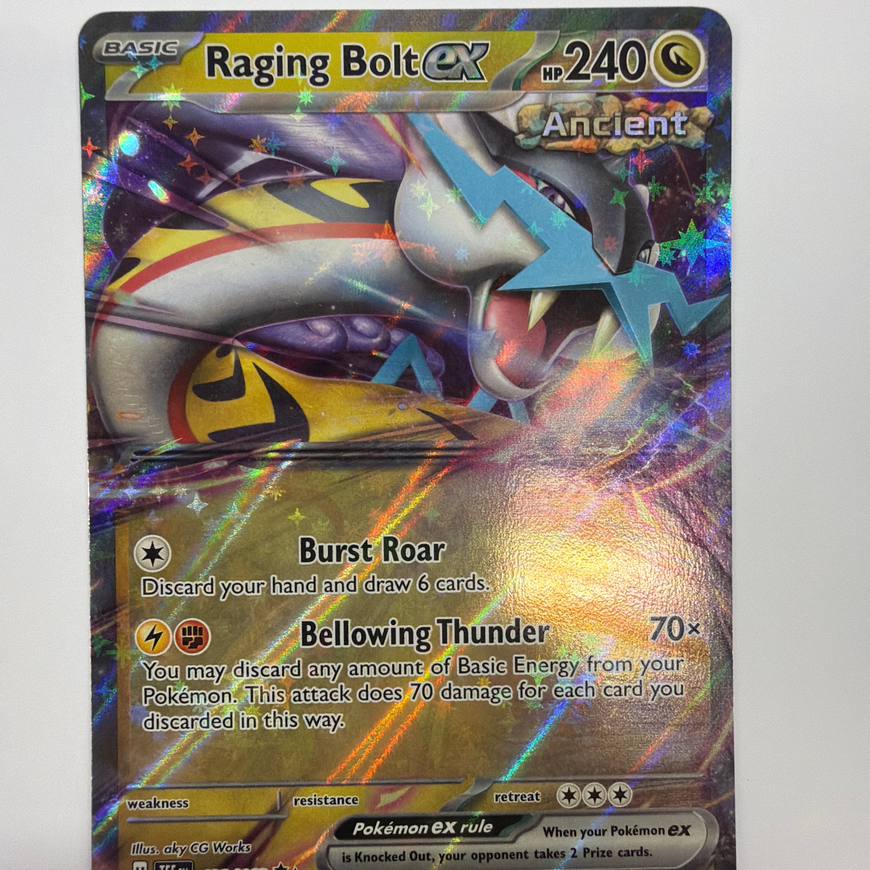 Pokémon TCG - Temporal Forces Raging Bolt ex 123/162 NM