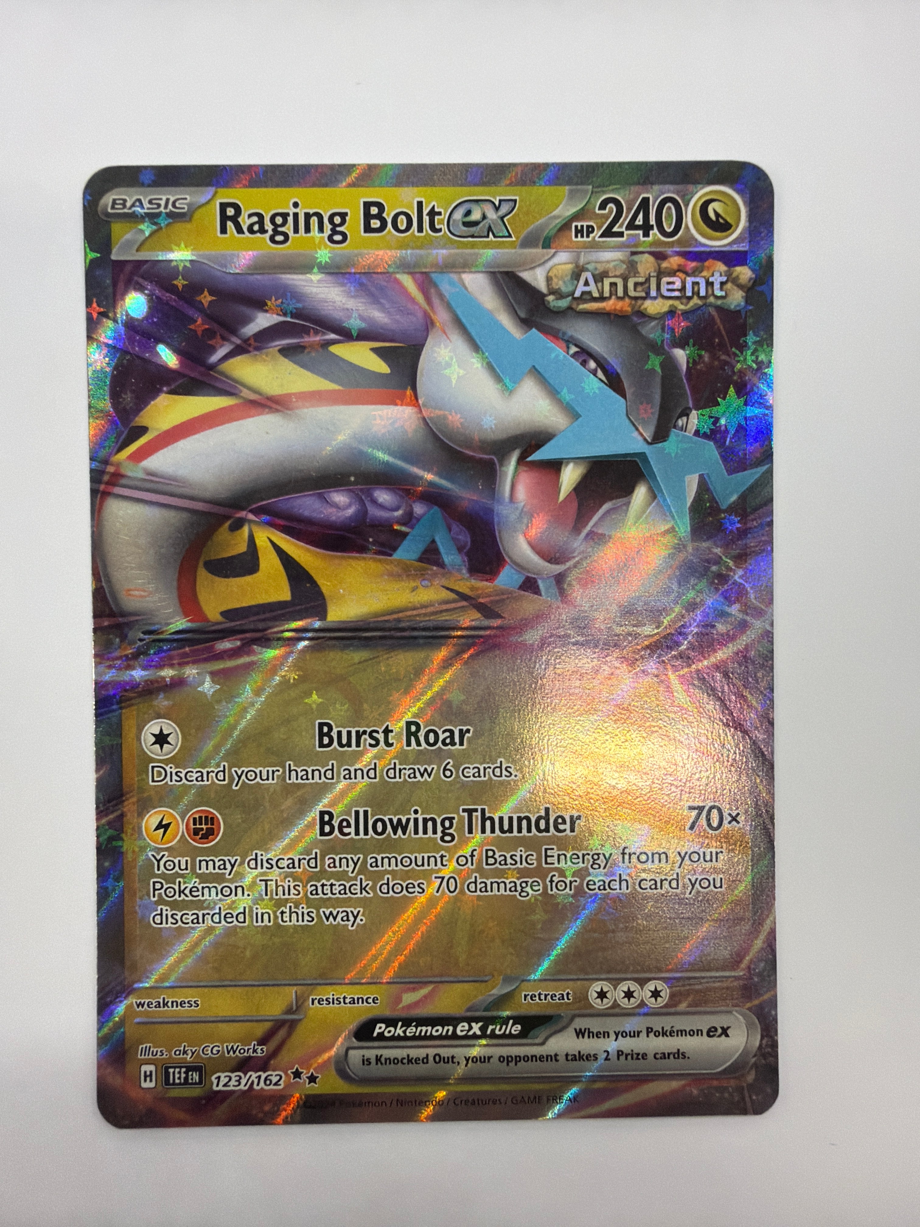 Pokémon TCG - Temporal Forces Raging Bolt ex 123/162 NM