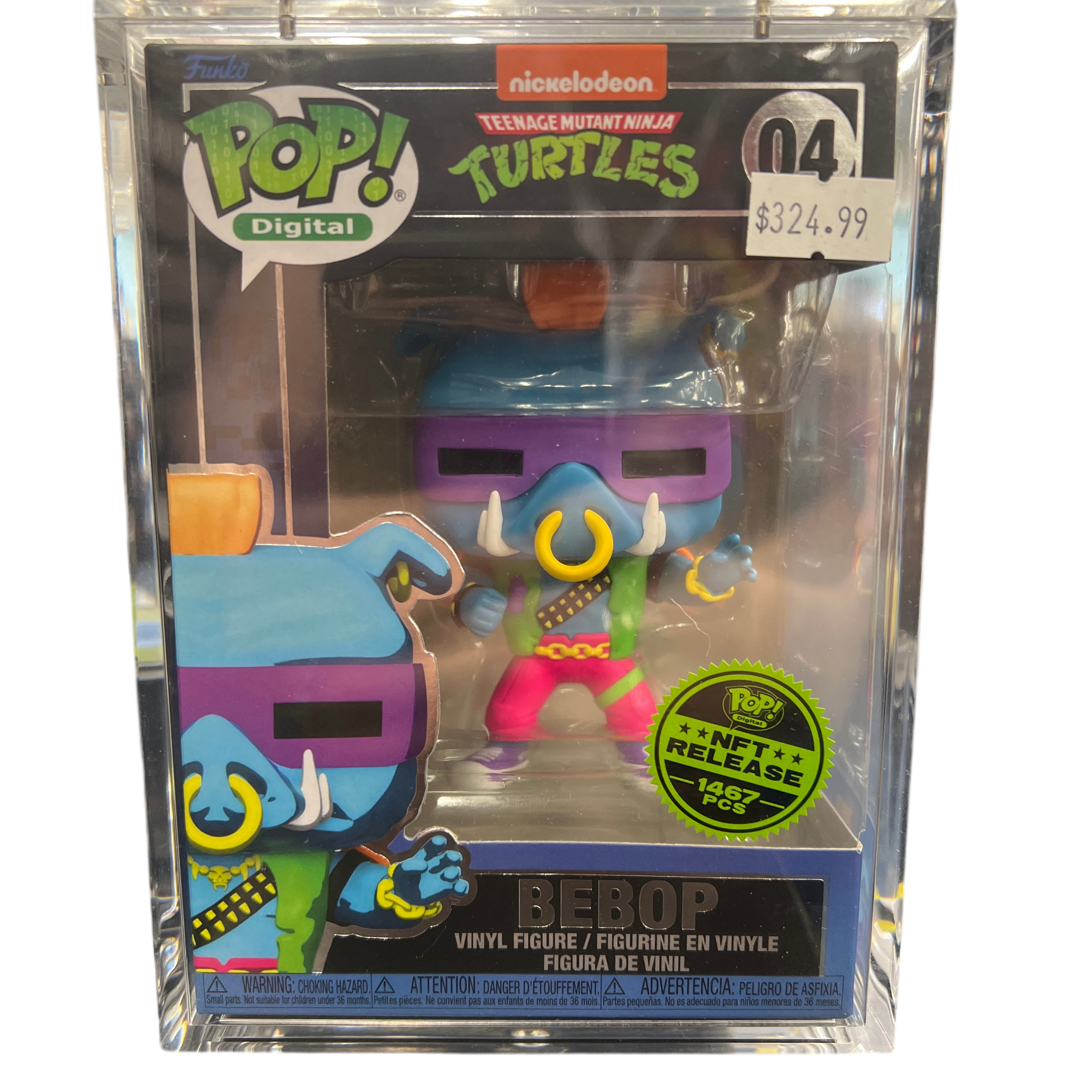 Funko Pop! Digital Teenage Mutant Ninja Turtles NFT Release 1467 PCS Bebop #04