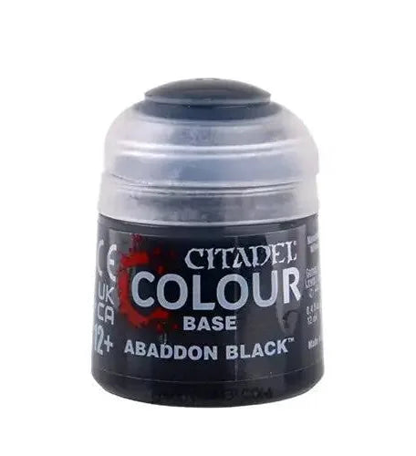 Citadel Colour Warhammer Base Abaddon Black Paint