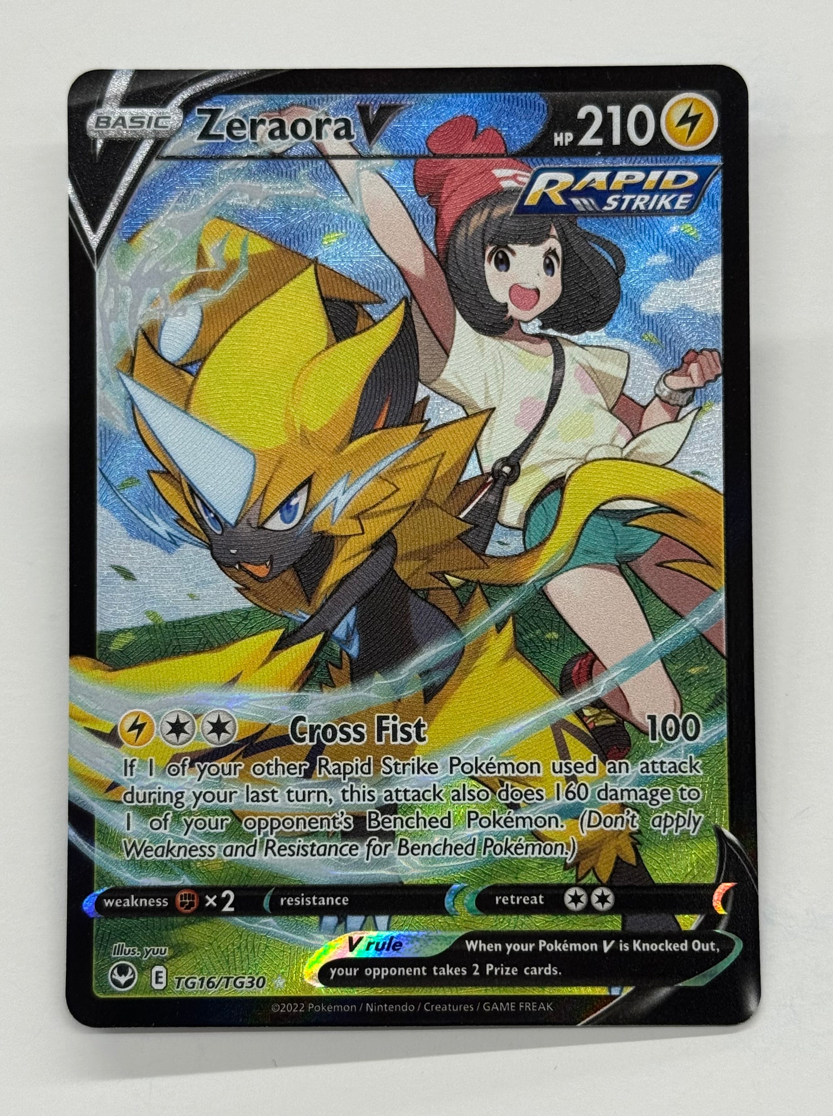 Pokémon TCG - Silver Tempest Zeraora V TG16/TG30 NM