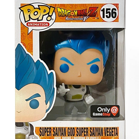 Funko Pop! Animation Dragonball Z Resurrection F Super Saiyan God Super Saiyan Vegeta #156 GameStop Exclusive