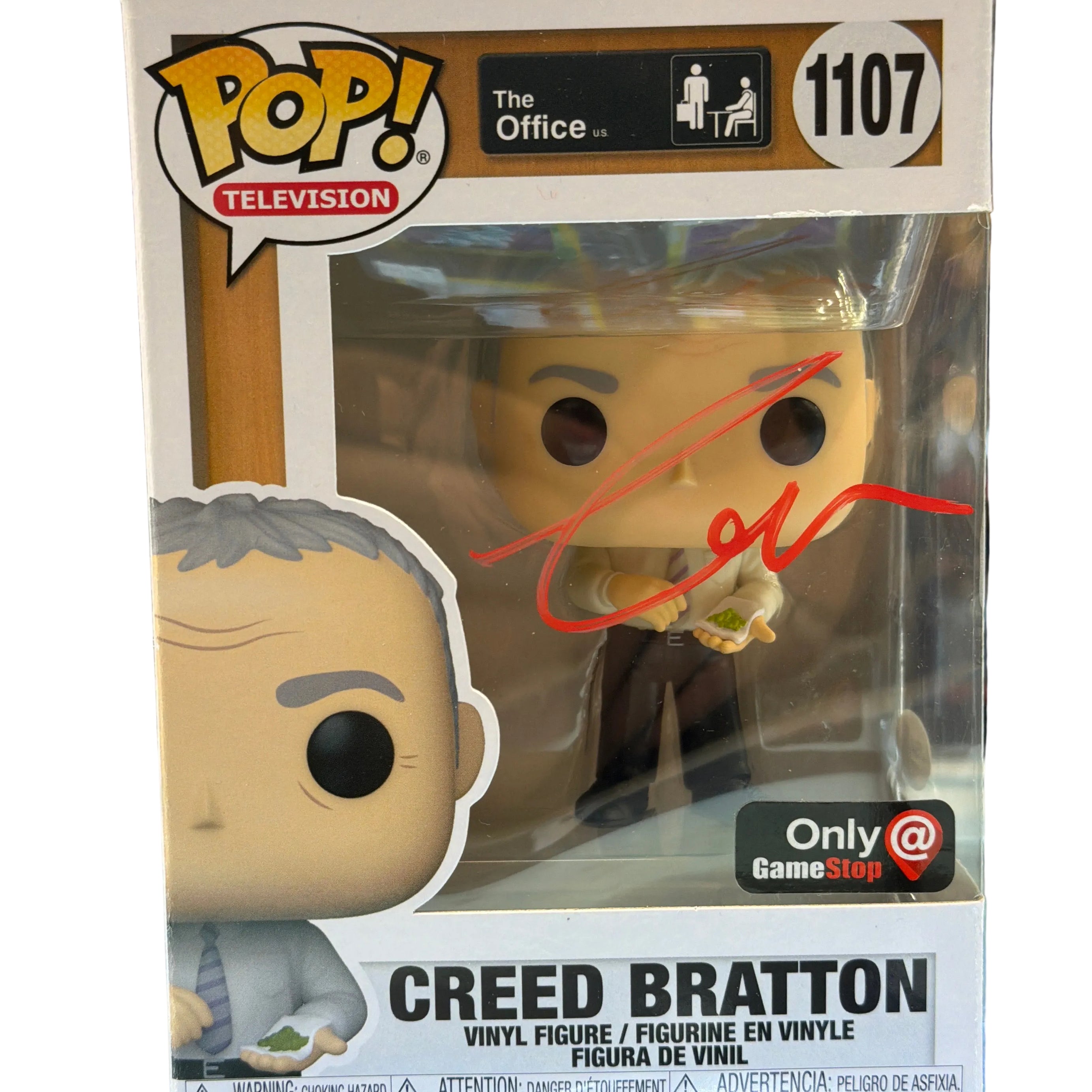 (SIGNED) Funko Pop! Television The Office Creed Bratton GameStop Exclusive #1107