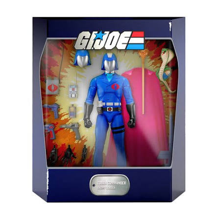 Hasbro Super7 Ultimates! G.I.Joe Cobra Commander Enemy Leader Action Figure