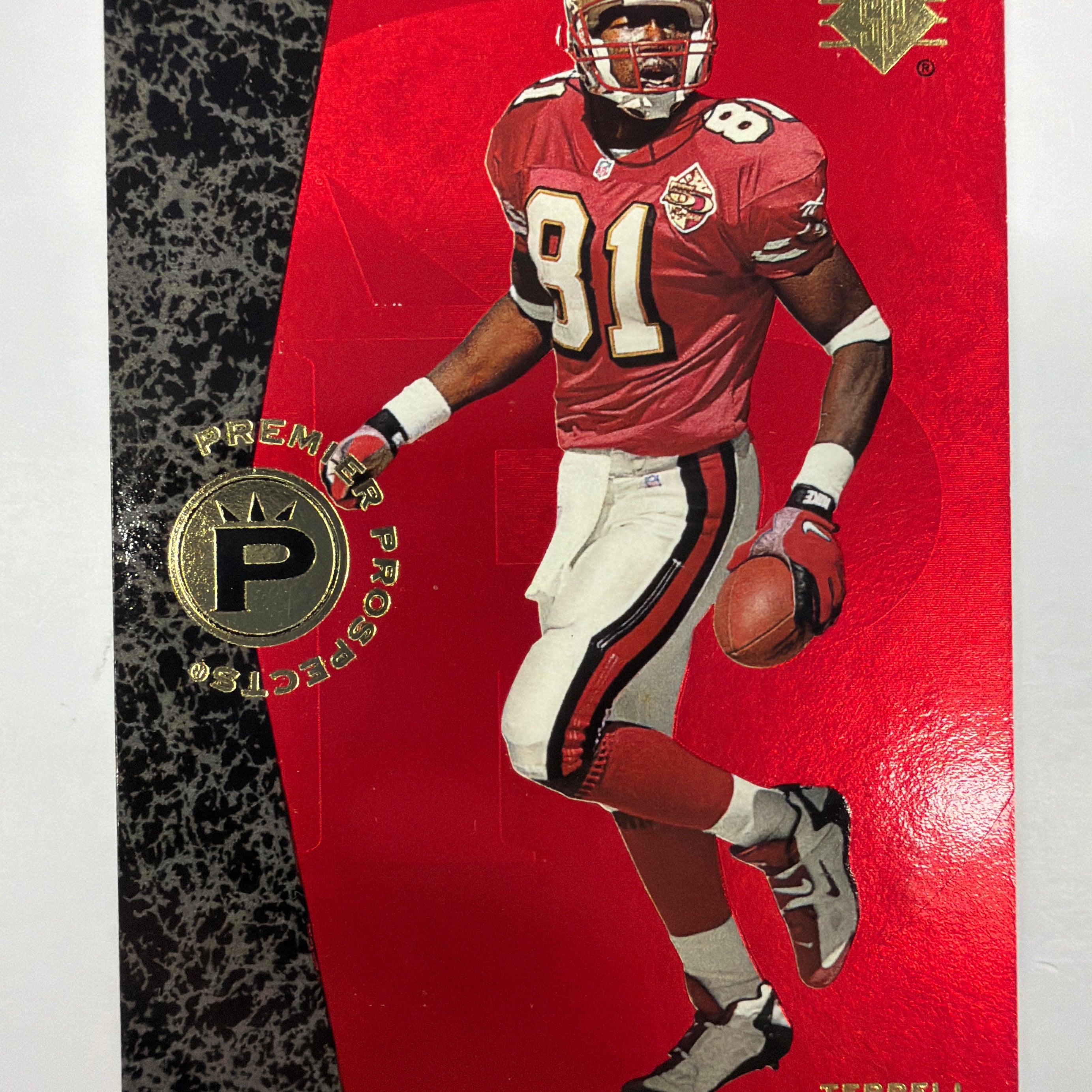 1996 Upper Deck SP Premier Prospects Terrell Owens Rookie Card #7
