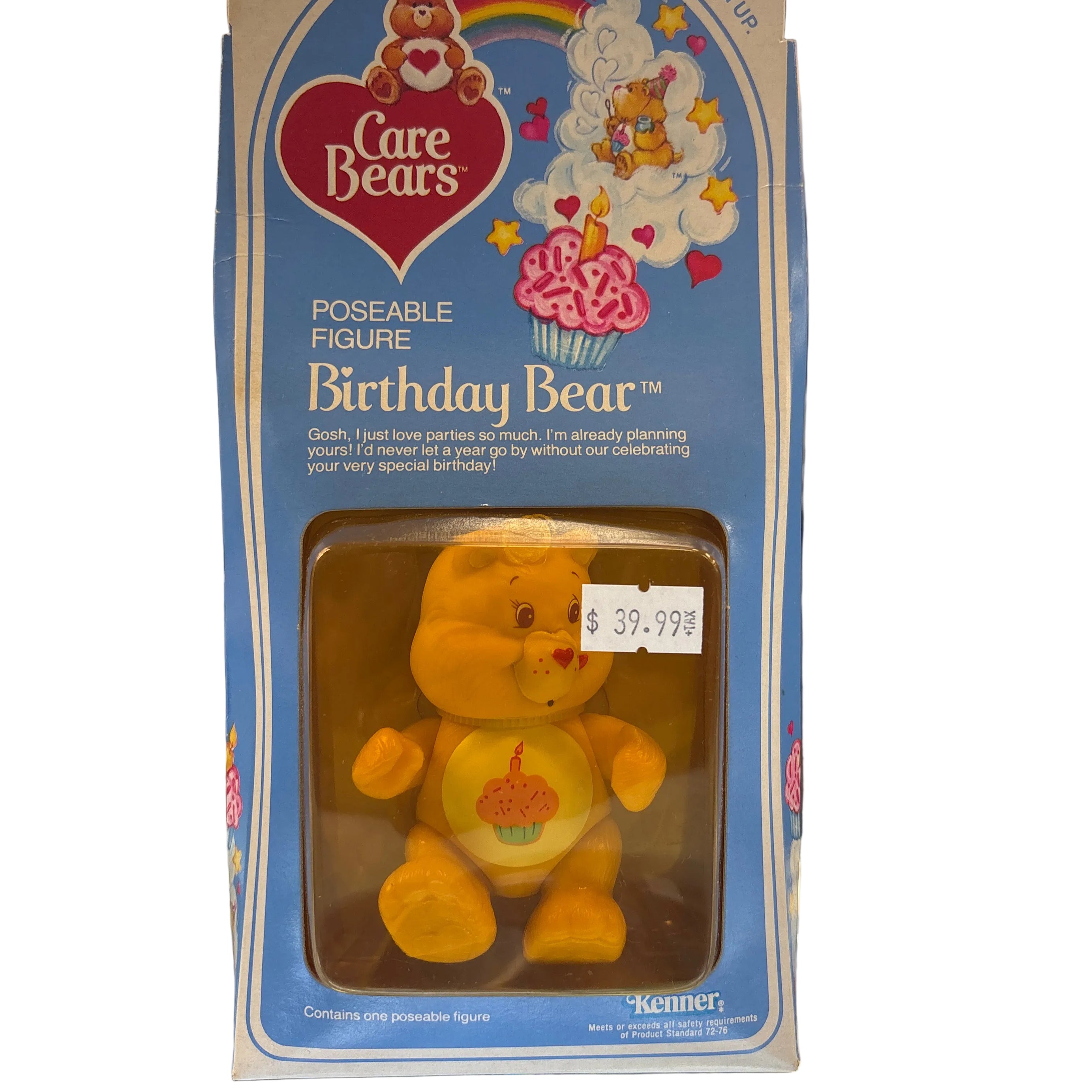 Kenner Care Bears Poseable Figure Birthday Bear