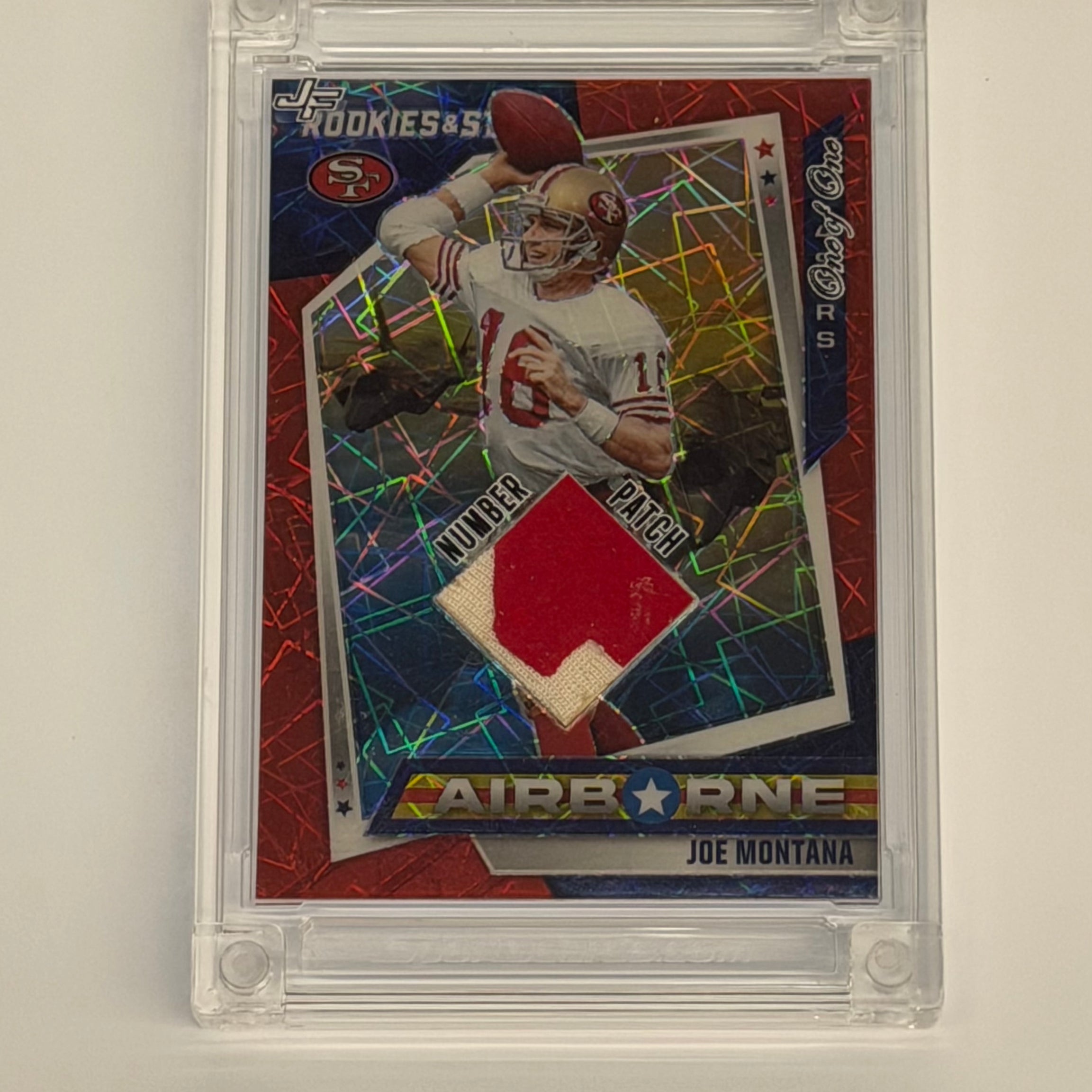 Sportscards.com Jersey Fusion 2022 Edition Joe Montana One of One Number Patch #JM88
