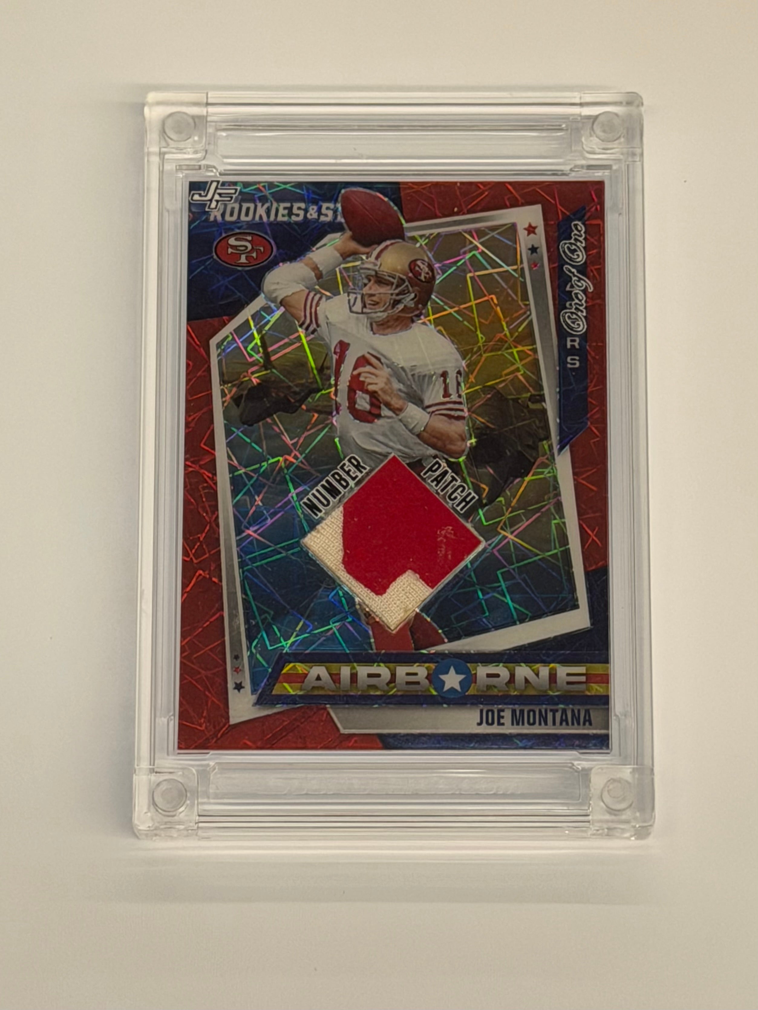 Sportscards.com Jersey Fusion 2022 Edition Joe Montana One of One Number Patch #JM88