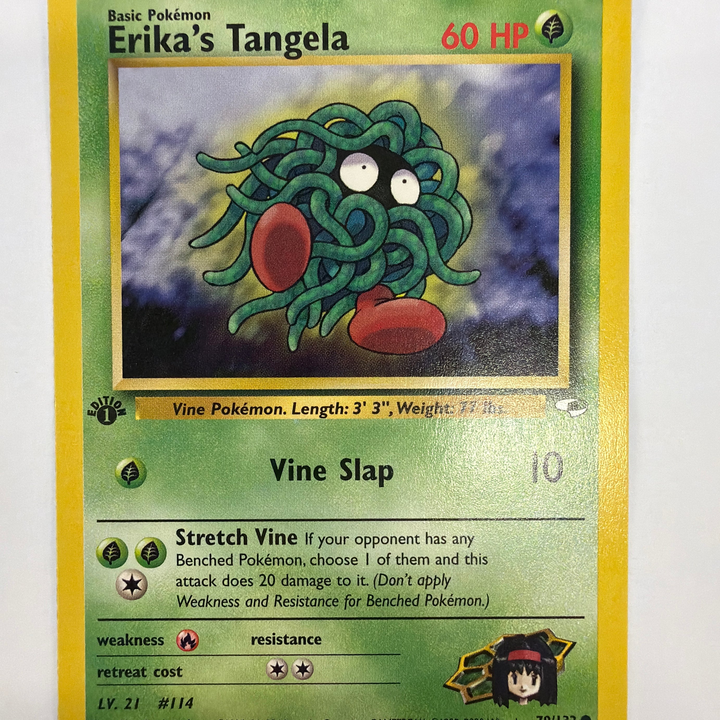 Pokémon TCG - Gym Heroes 1st Edition Erika's Tangela 79/132 Non-Holo NM