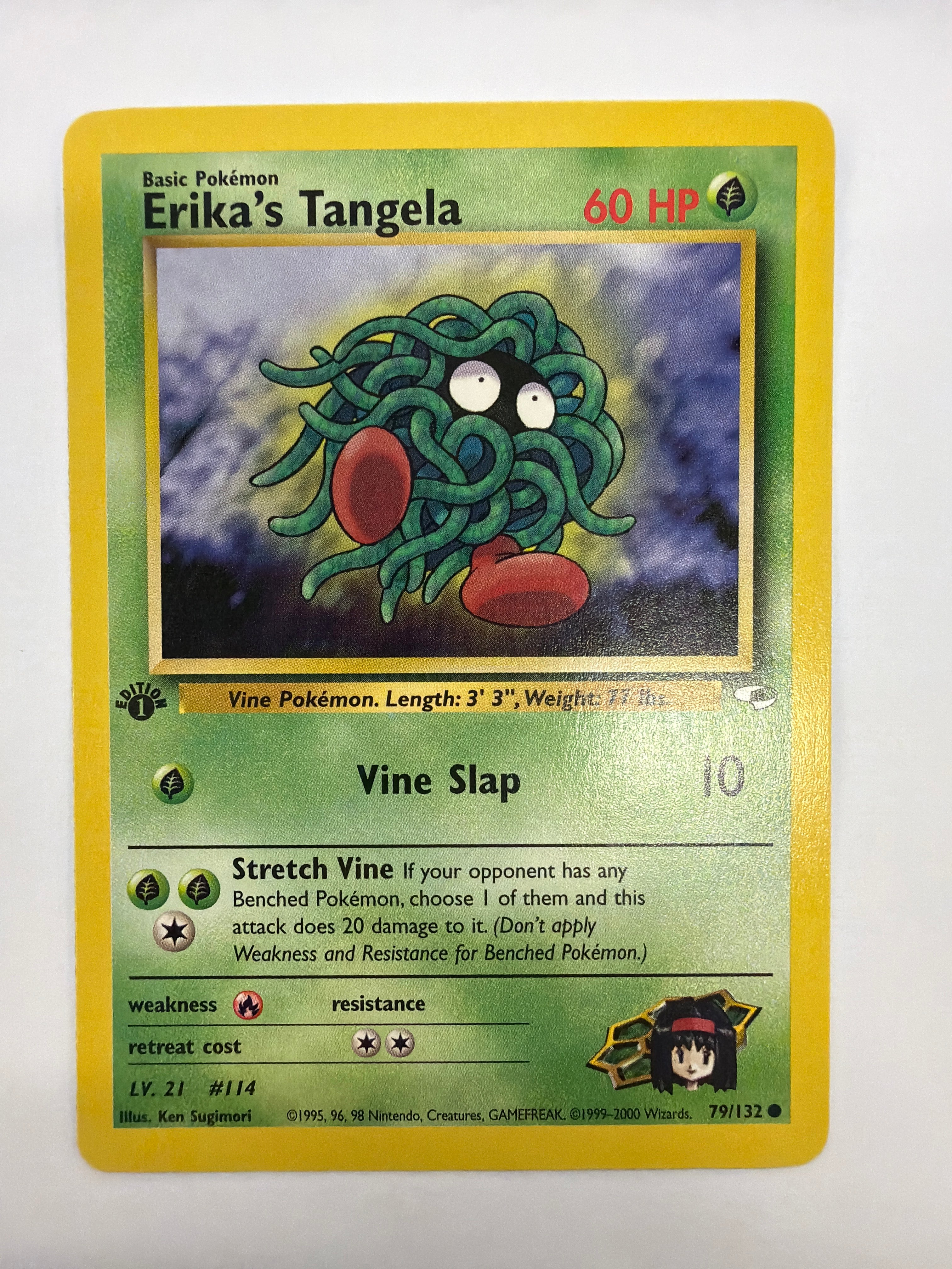 Pokémon TCG - Gym Heroes 1st Edition Erika's Tangela 79/132 Non-Holo NM