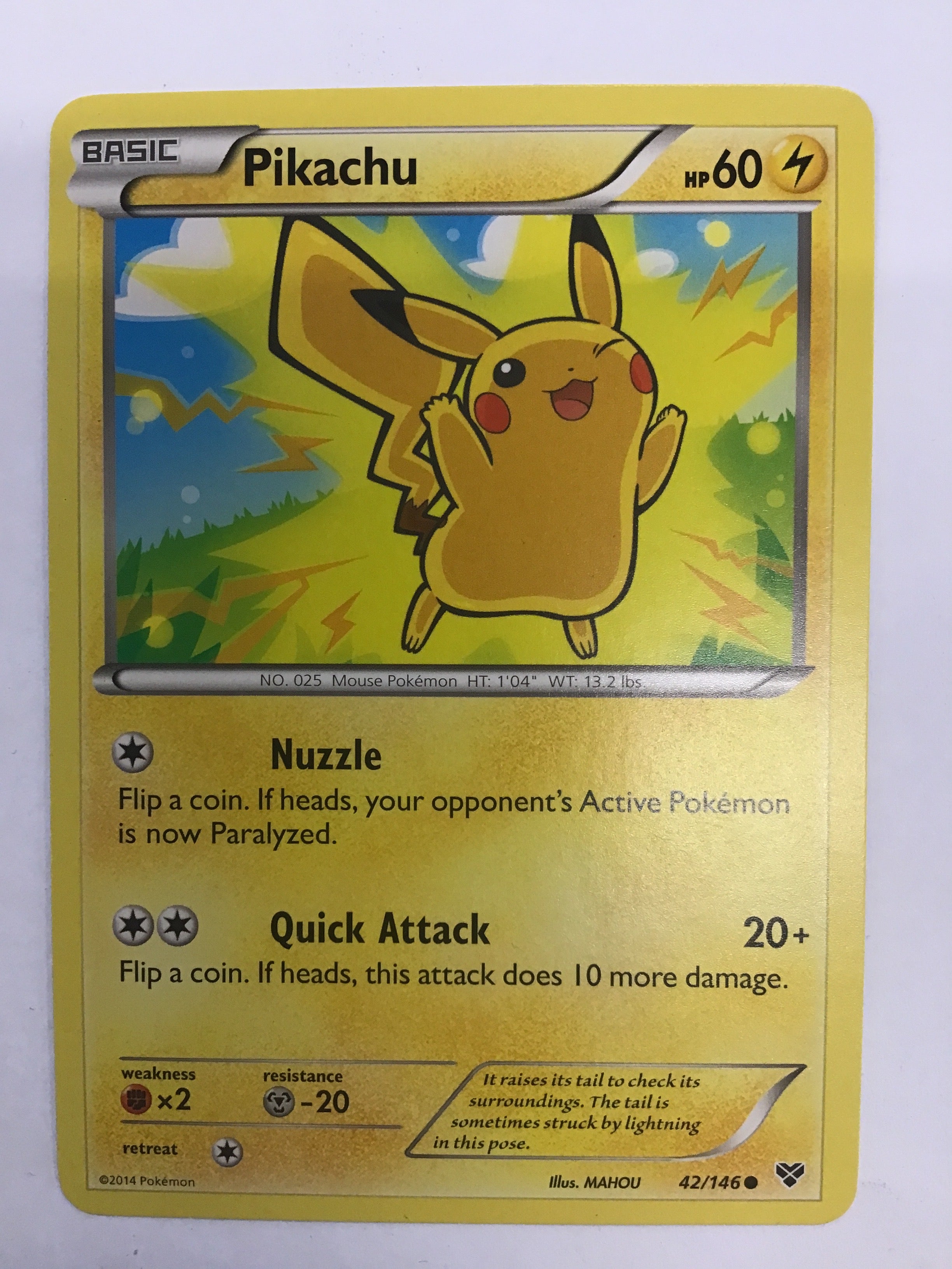 Pokémon TCG - XY Base Set Pikachu 42/146 NM