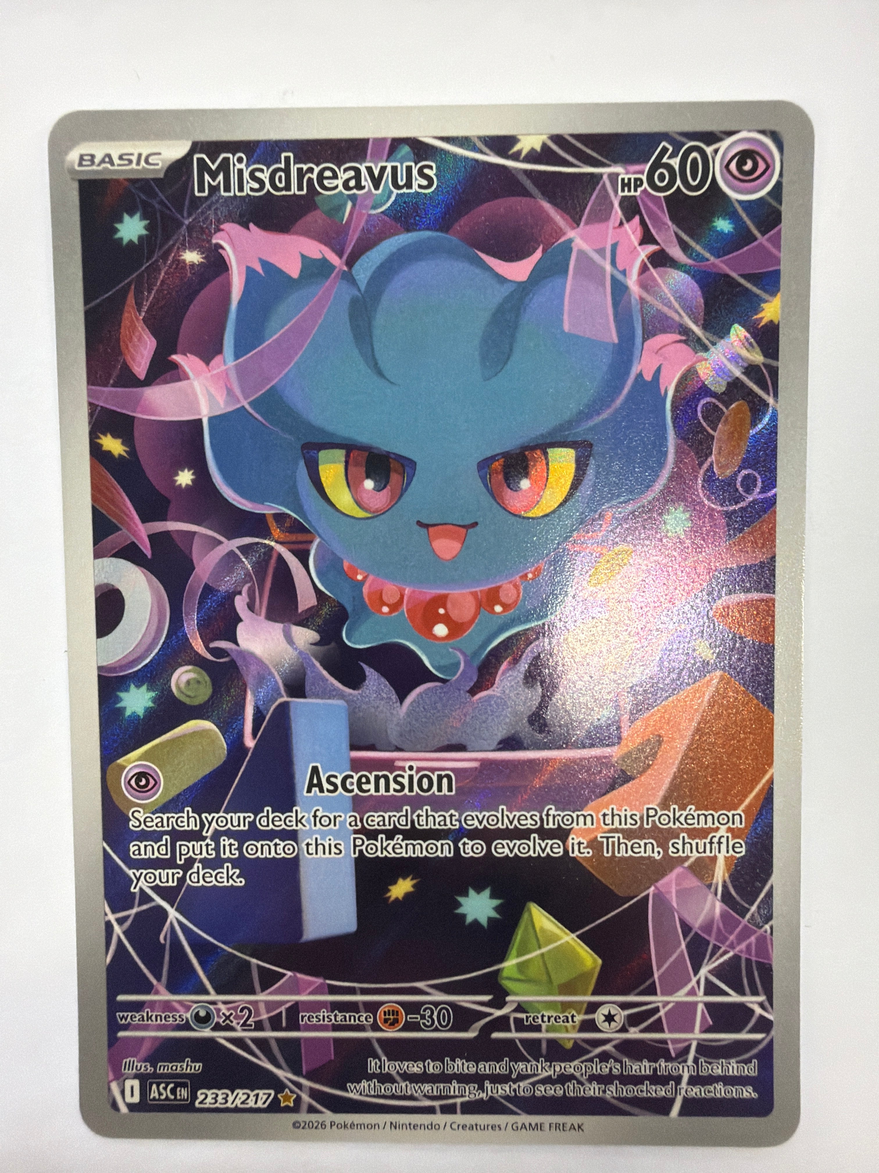 Pokémon TCG - Ascended Heroes Misdreavus 233/217 NM