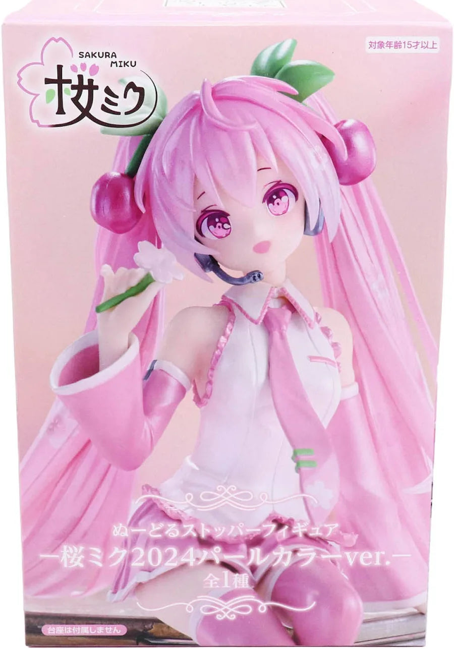 Furyu Noodle Stopper Figure Sakura Miku 2024 Cherry Blossom Ver Statue