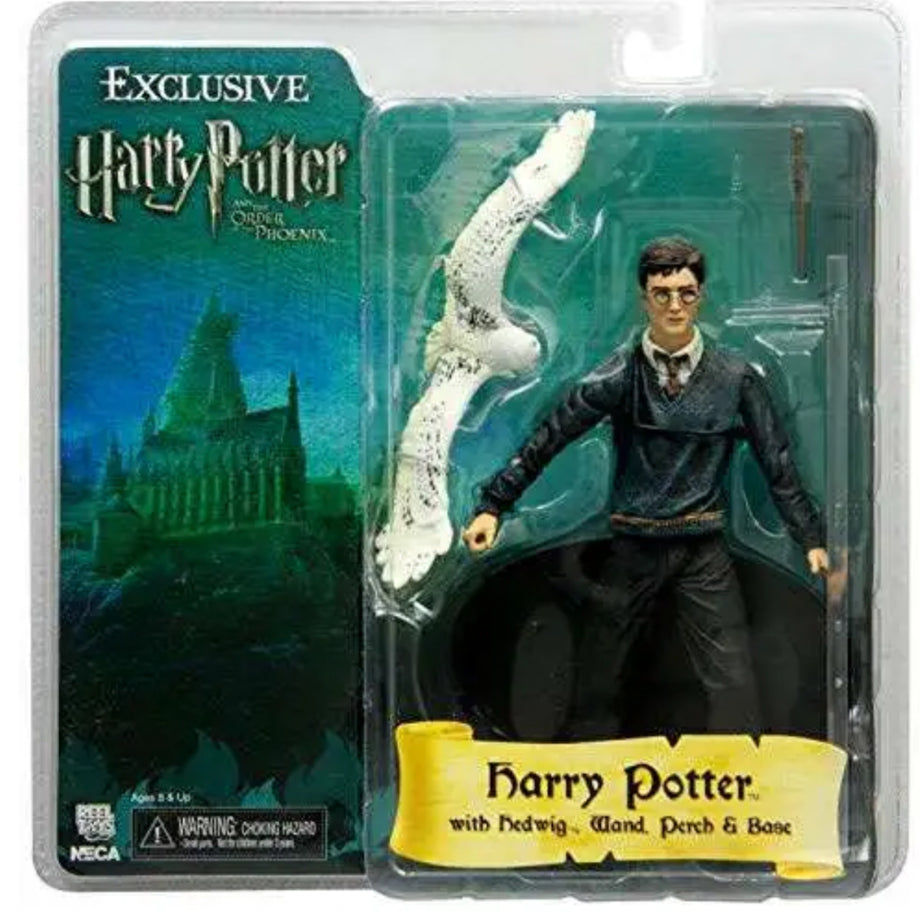 NECA Harry Potter The Order of the Phoenix Harry Potter with Hedwig Exclusive Action Figure