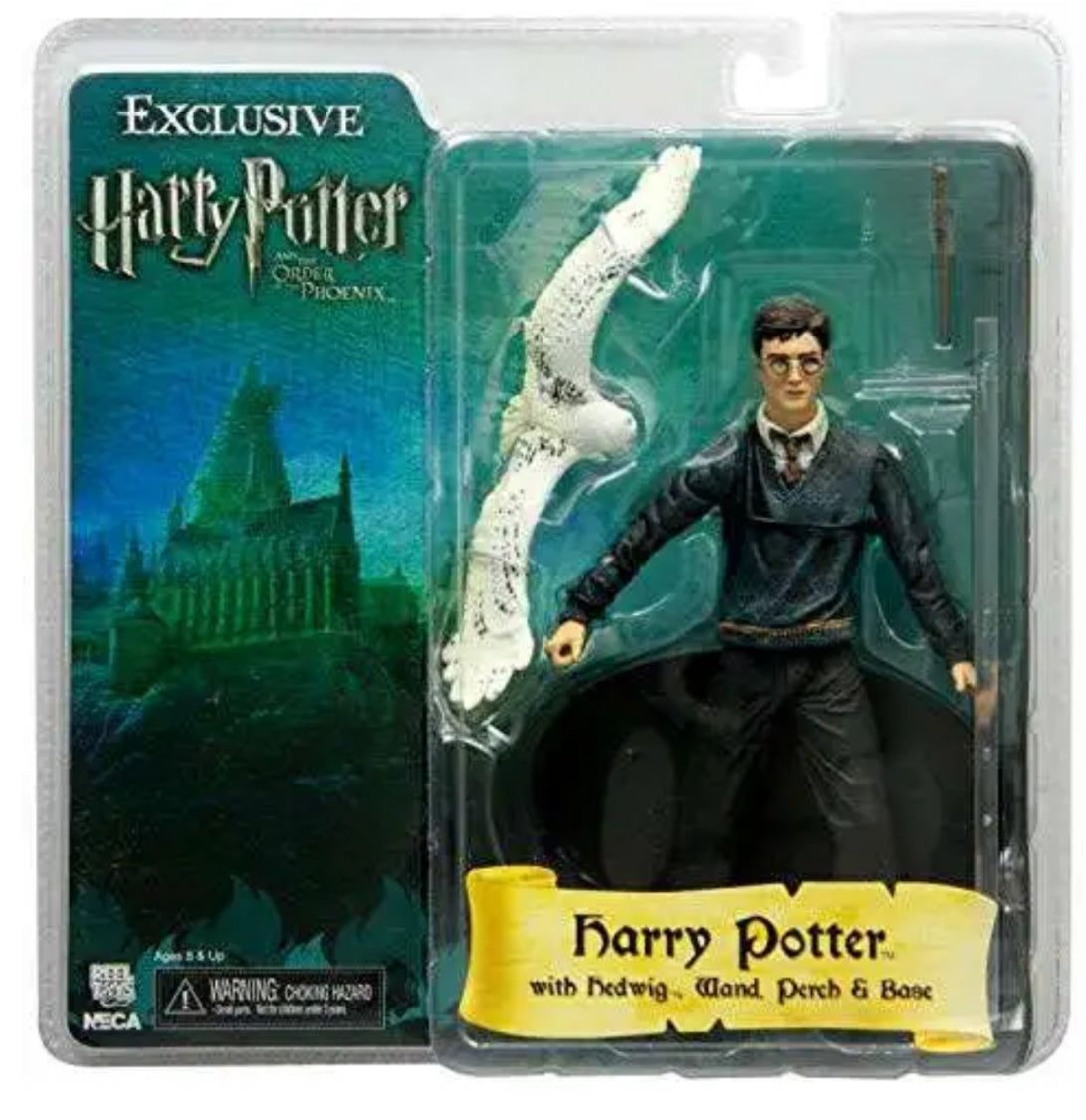 NECA Harry Potter The Order of the Phoenix Harry Potter with Hedwig Exclusive Action Figure