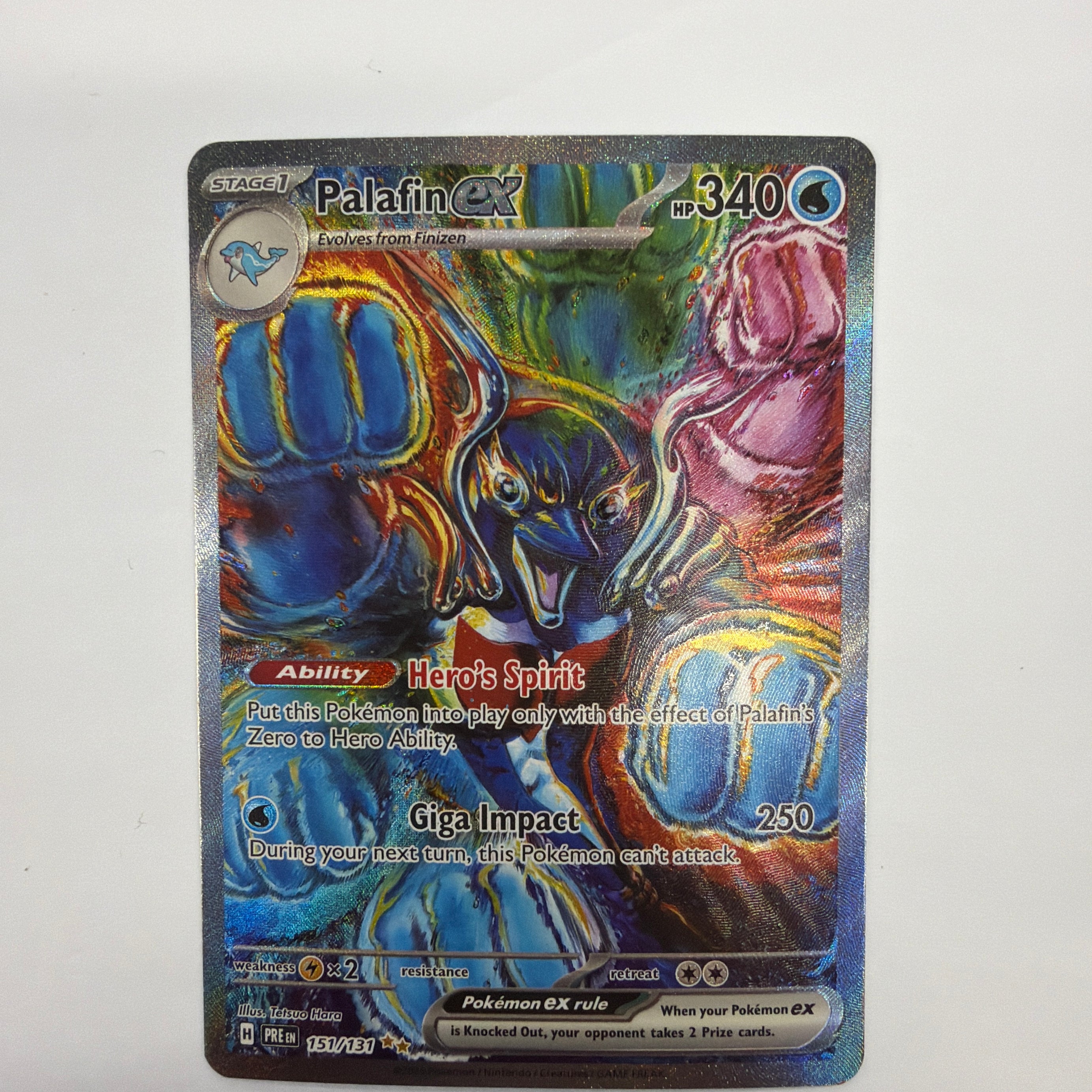 Pokémon TCG - Prismatic Evolutions Palafin EX 151/131 NM