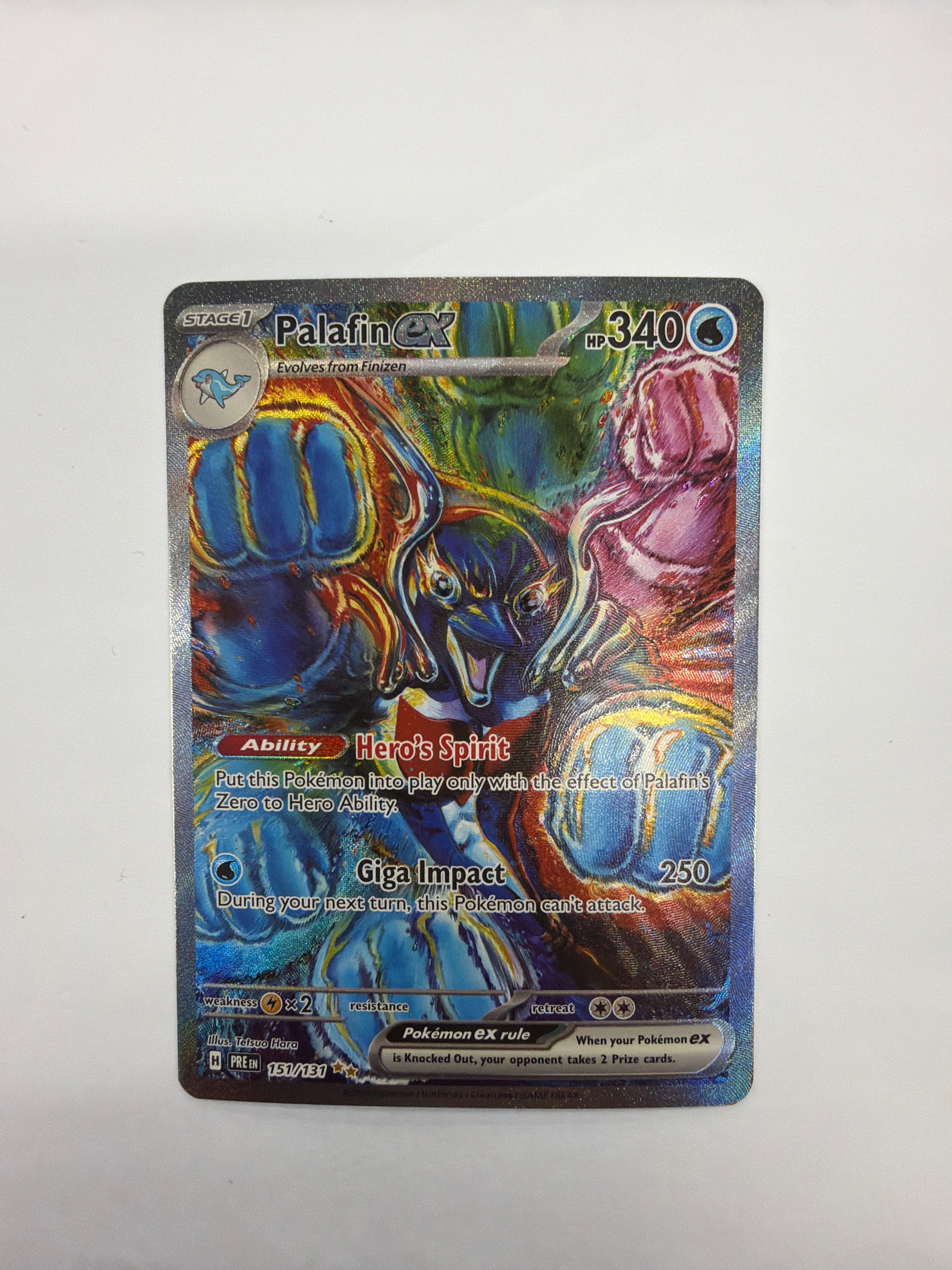 Pokémon TCG - Prismatic Evolutions Palafin EX 151/131 NM