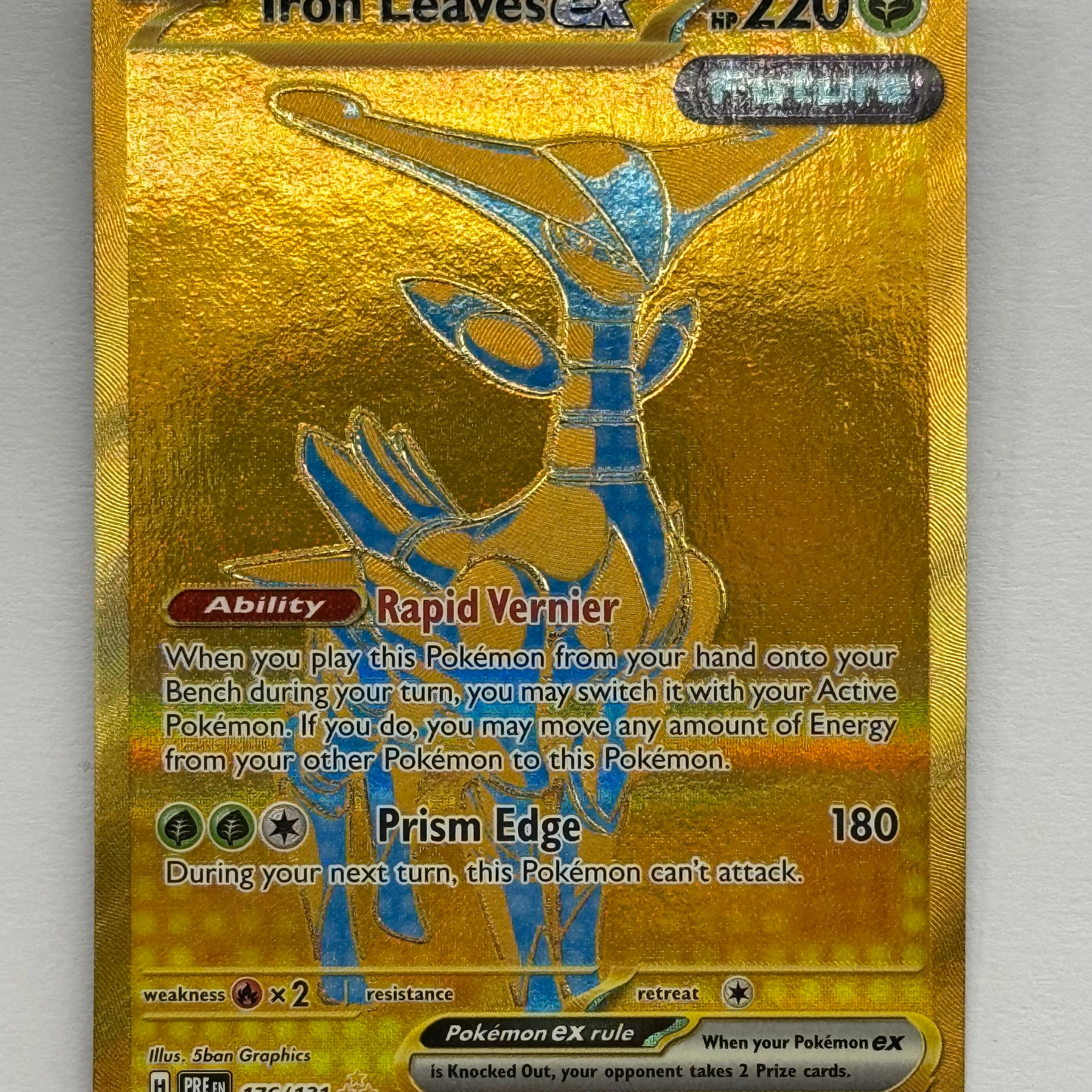 Pokémon TCG - Prismatic Evolutions Iron Leaves EX 176/131 NM