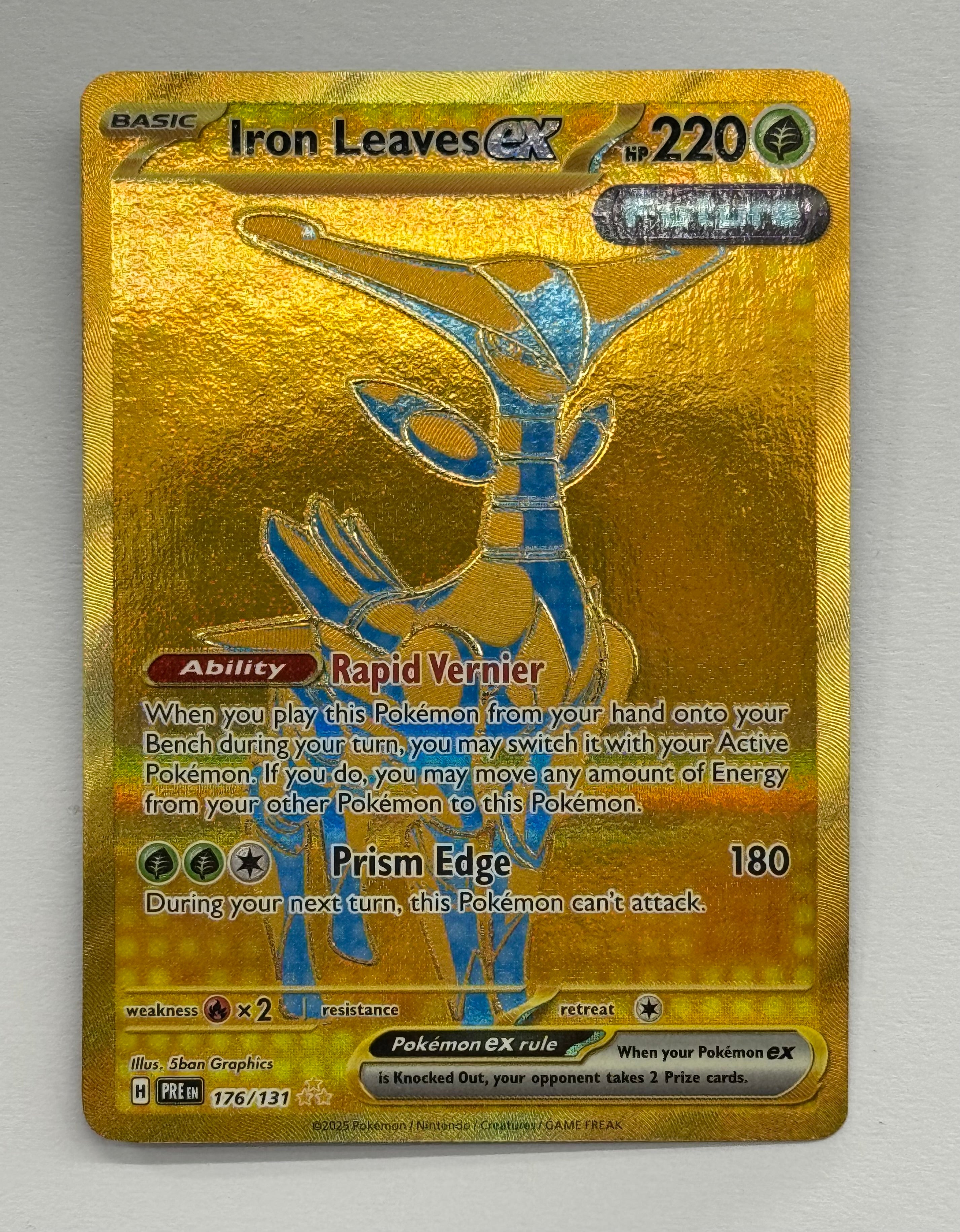 Pokémon TCG - Prismatic Evolutions Iron Leaves EX 176/131 NM