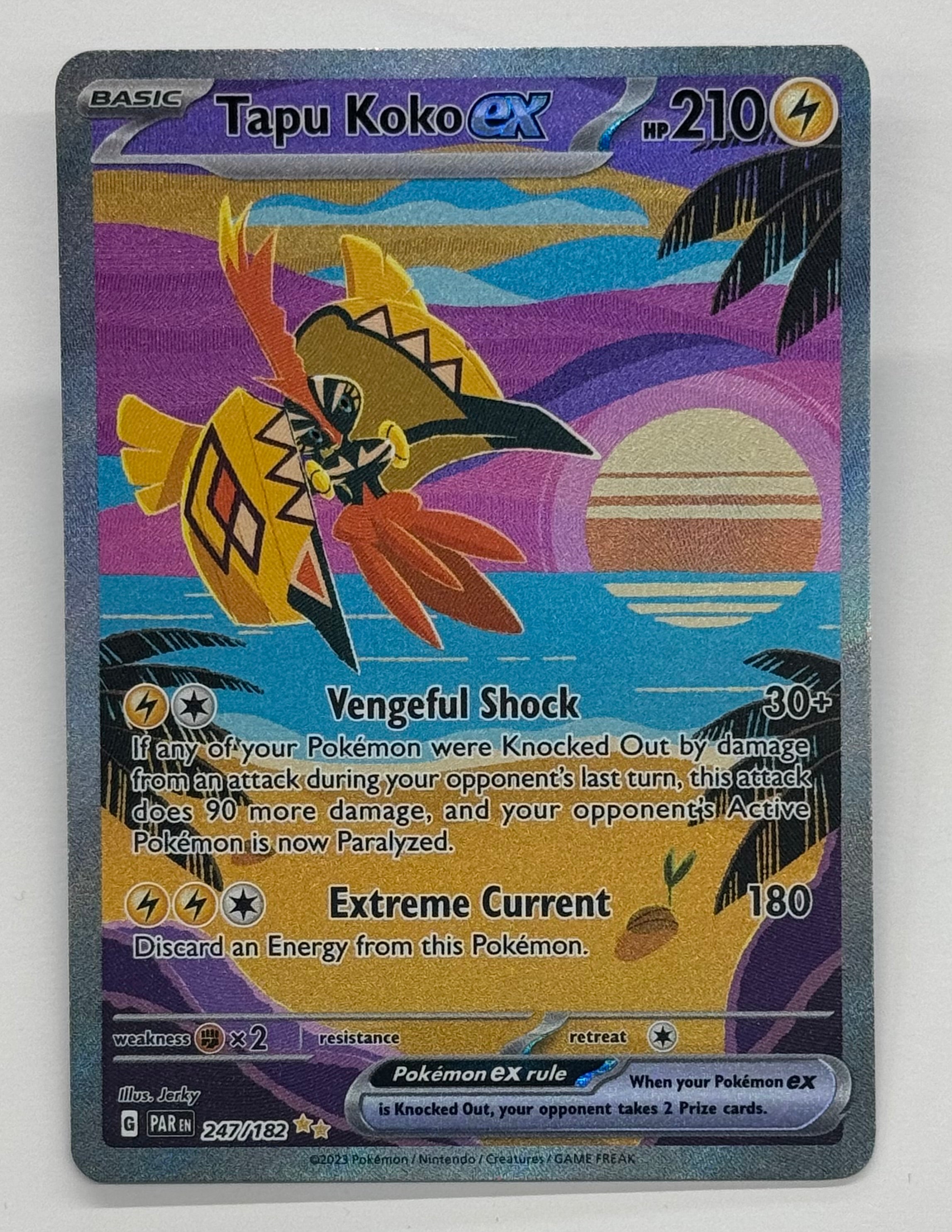 Pokémon TCG - Paradox Rift Tapu Koko ex 247/182 NM