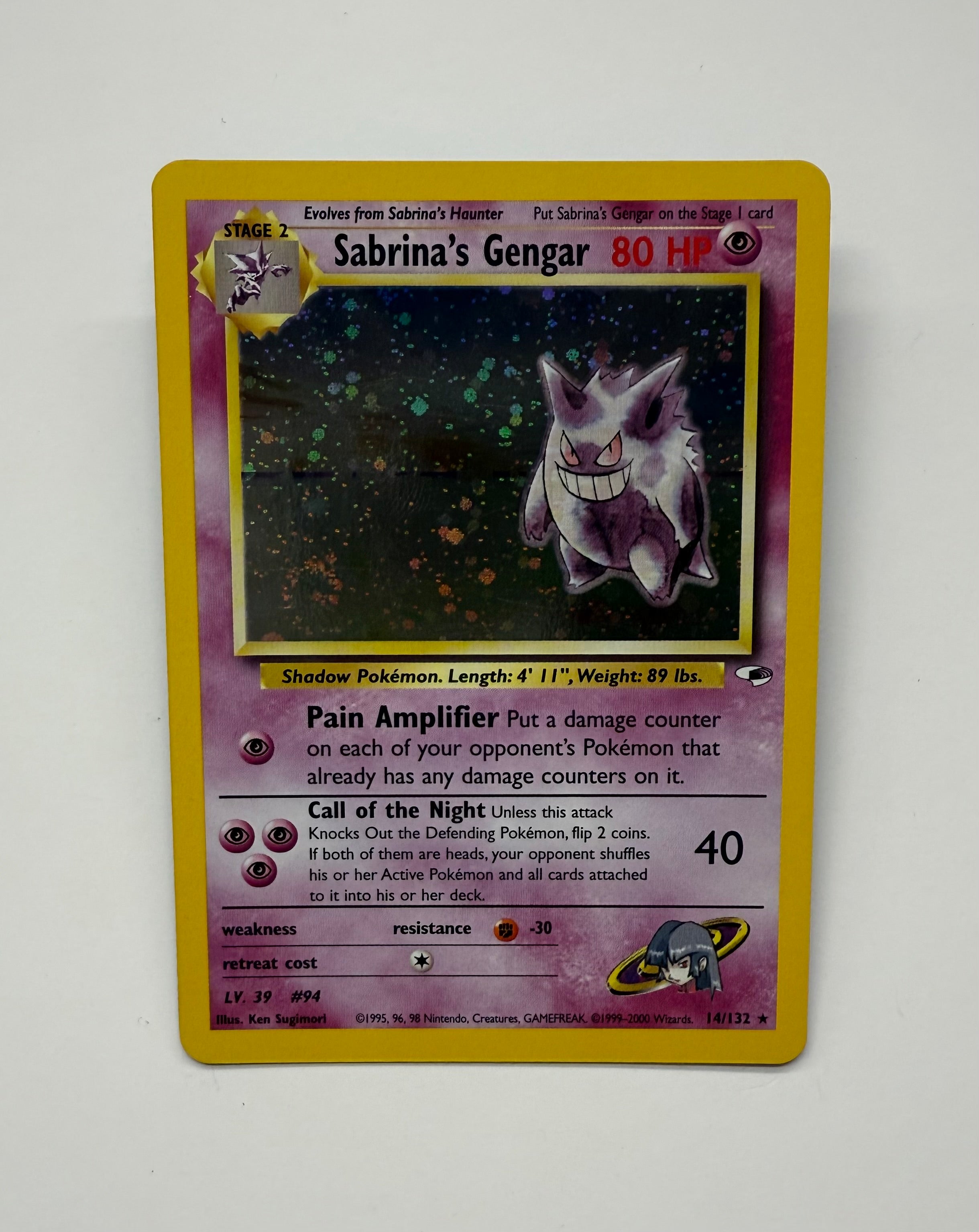 Pokémon TCG - Gym Heroes Unlimited Sabrina’s Gengar 14/132 NM