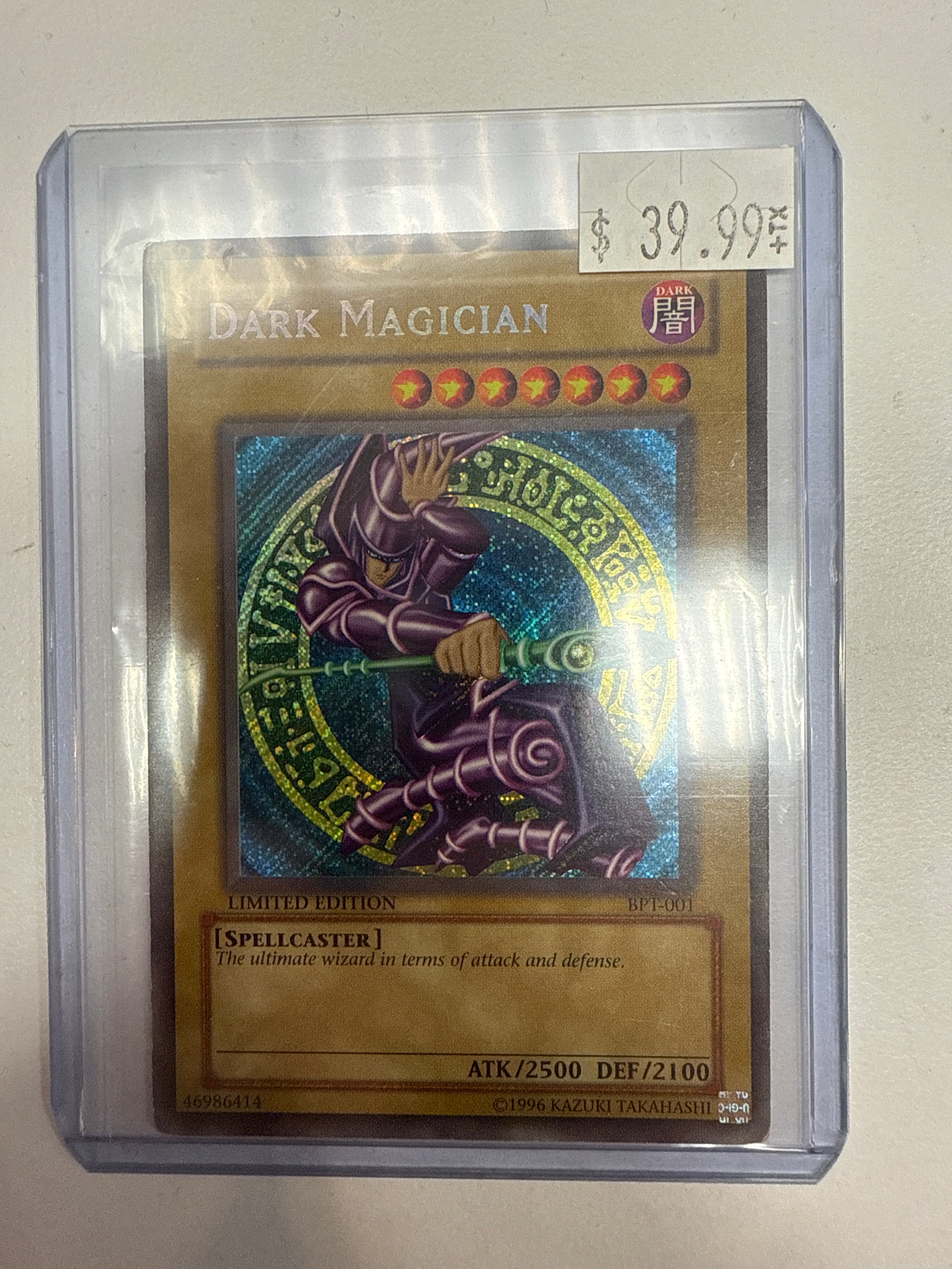 Yugioh deals Dark Magician BPT 001 Limited Edition