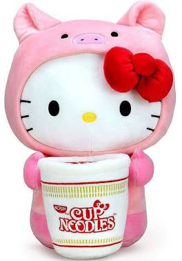 Kidrobot Cup of Noodles x Hello Kitty Pig Costume Plush