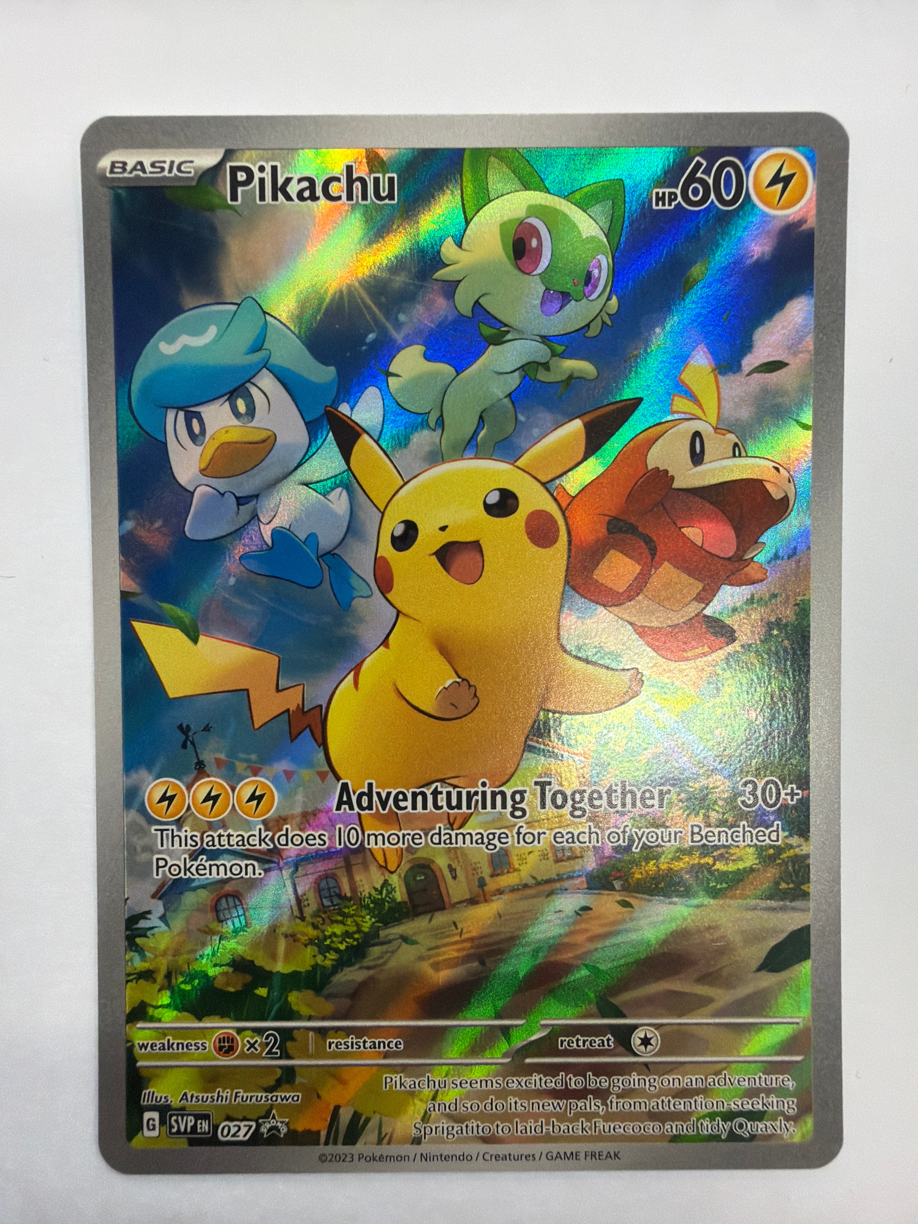 Pokémon TCG - Scarlet & Violet Promo Pikachu 027 NM