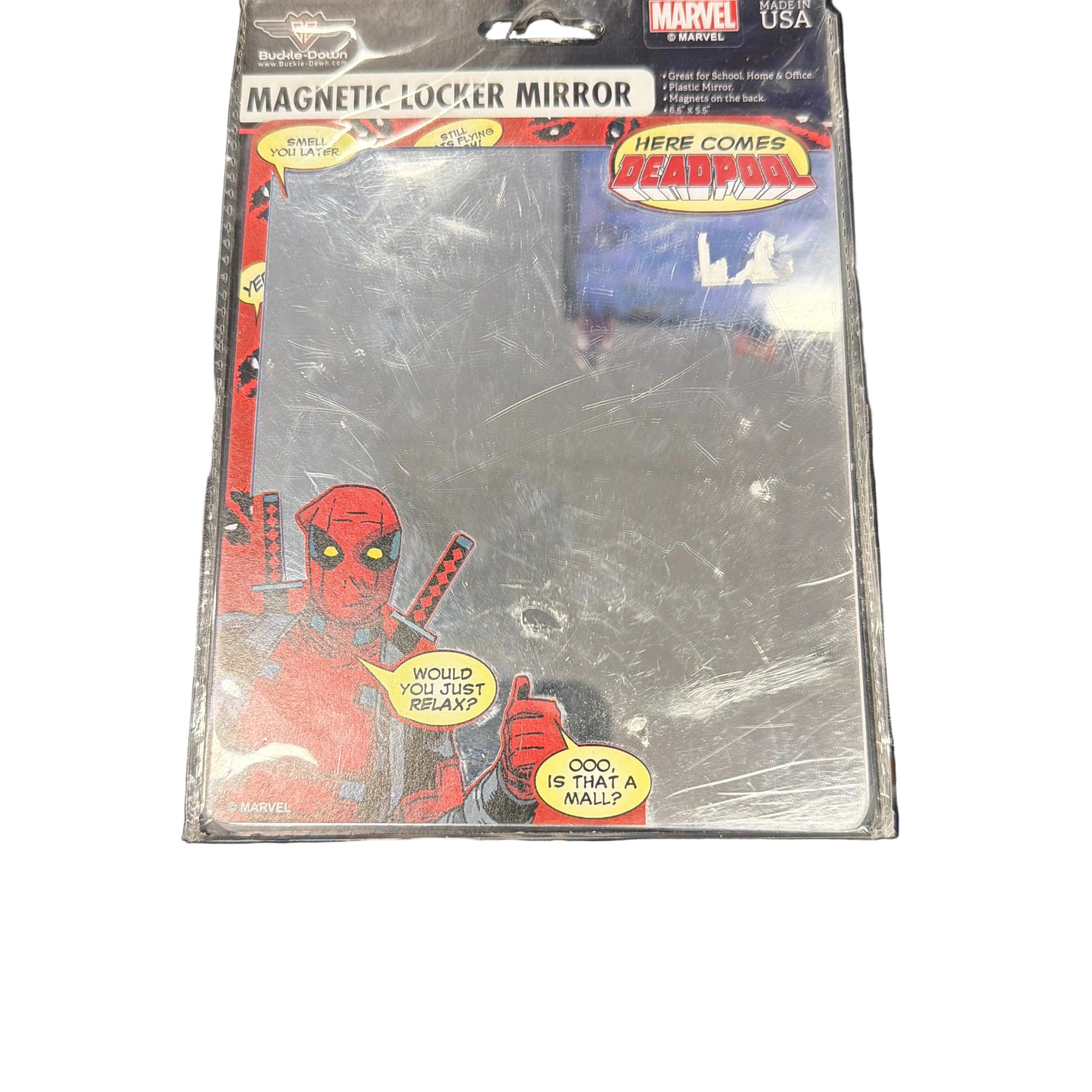 Marvel Deadpool Magnetic Locker Mirror