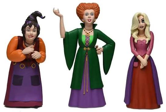 Neca Reel Toys Disney Hocus Pocus The Sanderson Sisters 3 Pack Figures