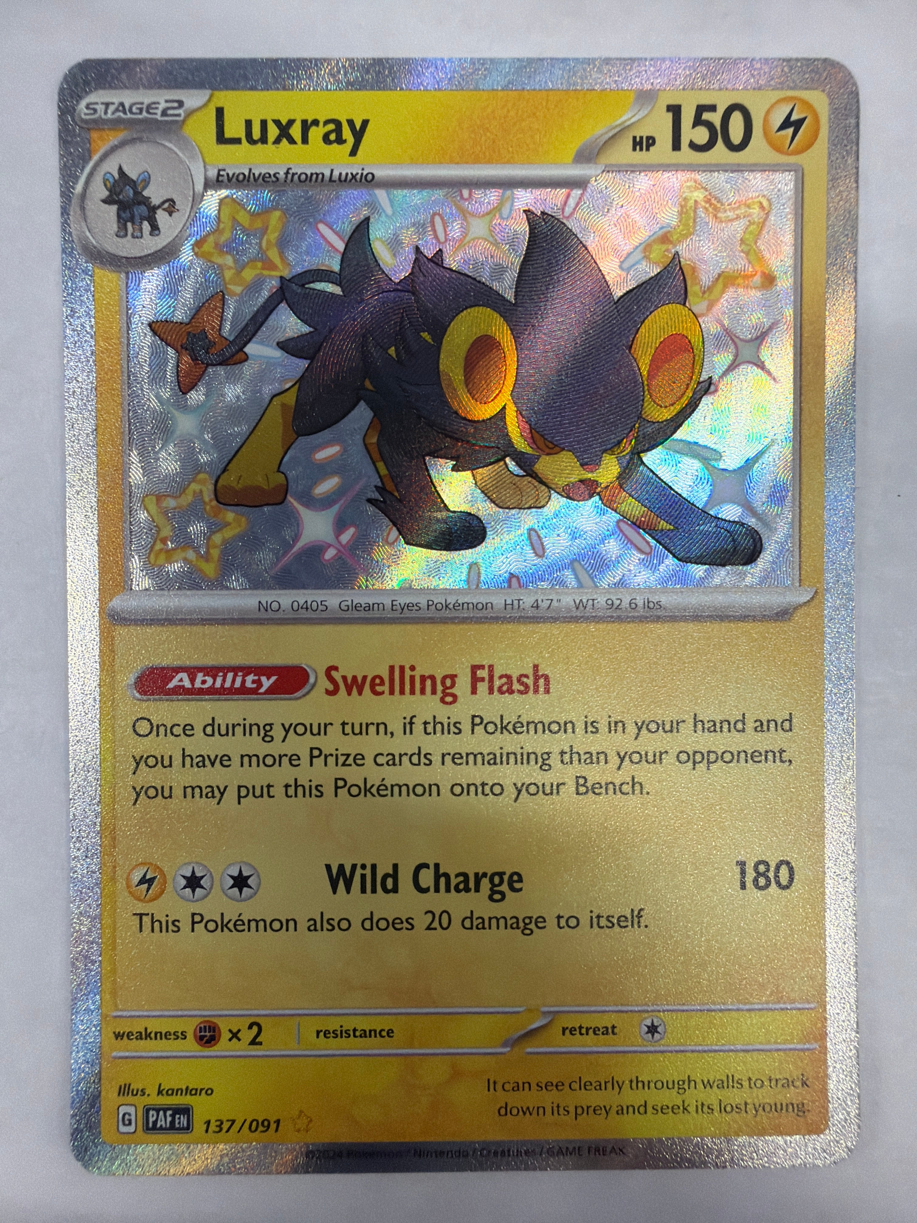 Pokémon TCG - Paldean Fates Luxray 137/091 NM