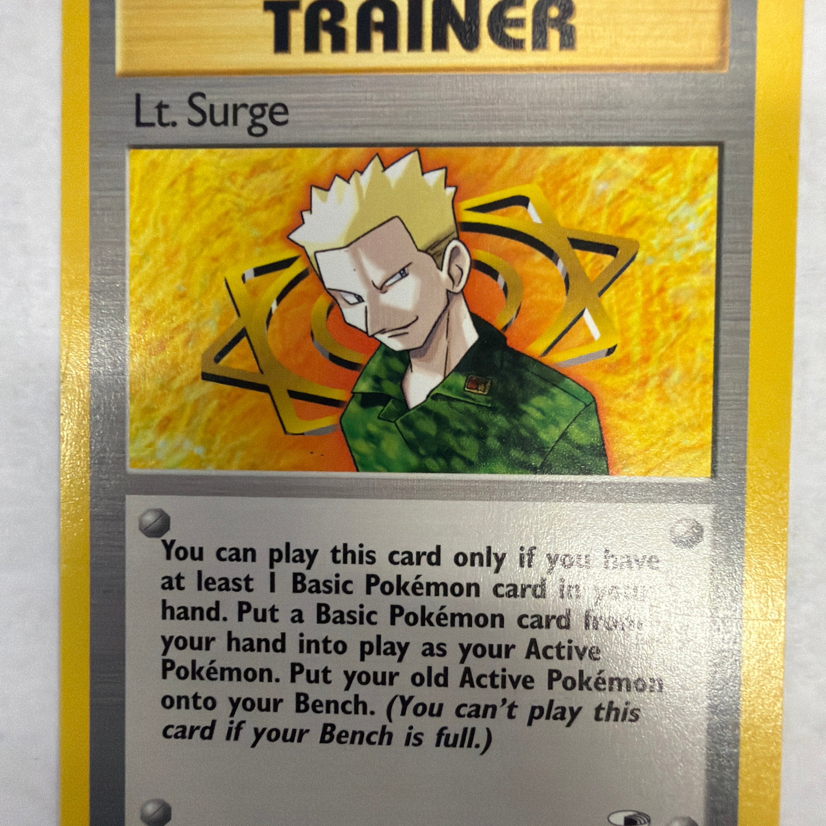 Pokémon TCG - Gym Heroes Unlimited Lt. Surge 101/132 Non-Holo LP