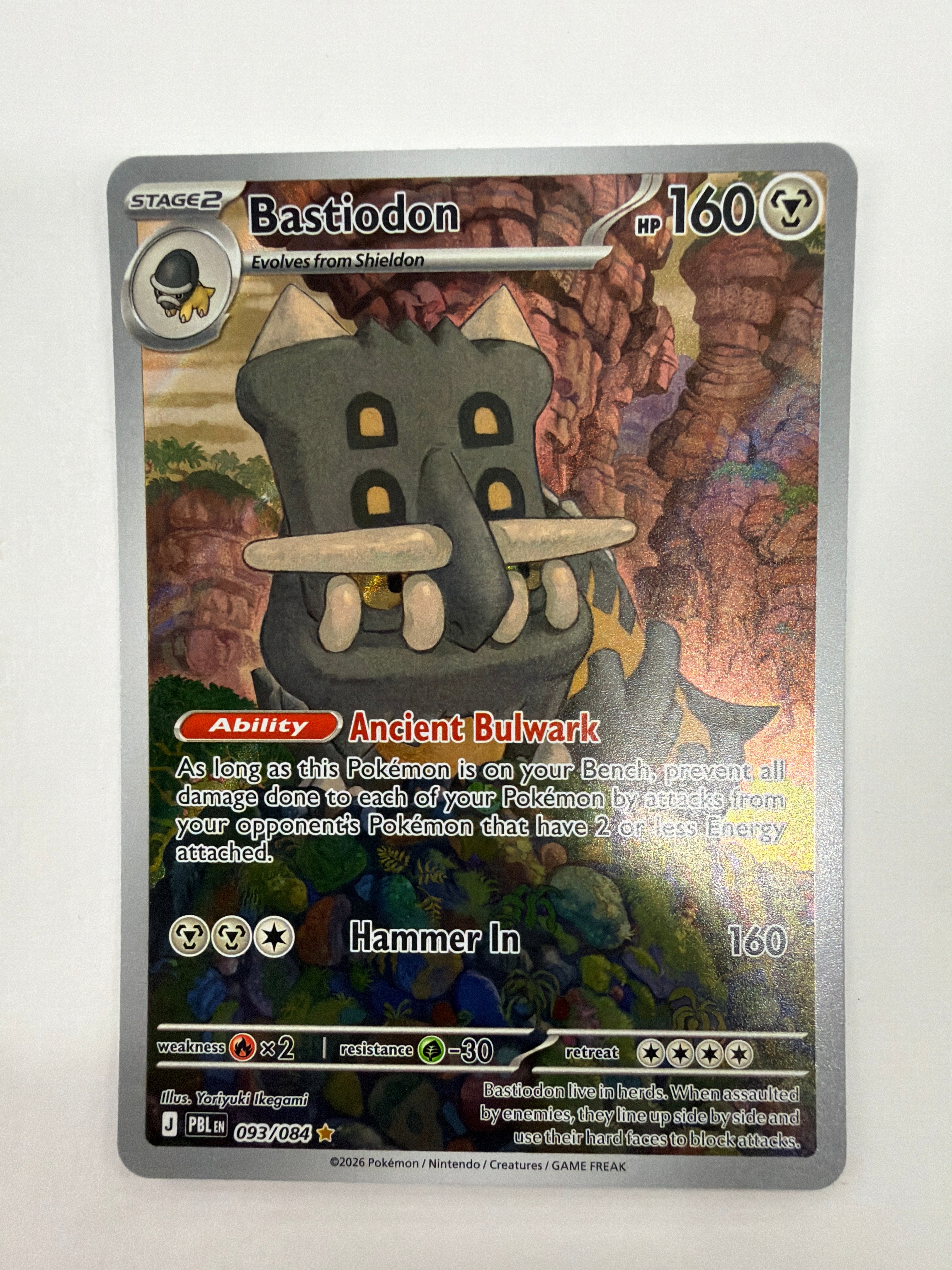 Pokémon TCG - Pitch Black Bastiodon 093/084 NM