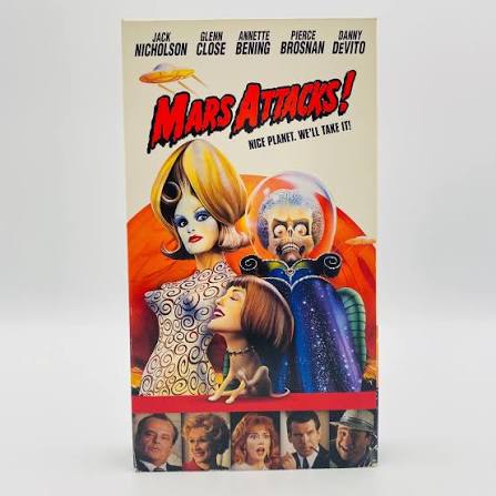 WB Video Mars Attacks! VHS Tape