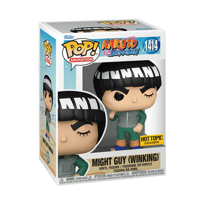Funko Pop! Animation Naruto Shippuden Might Guy (Winking) #1414 Hot Topic Exclusive