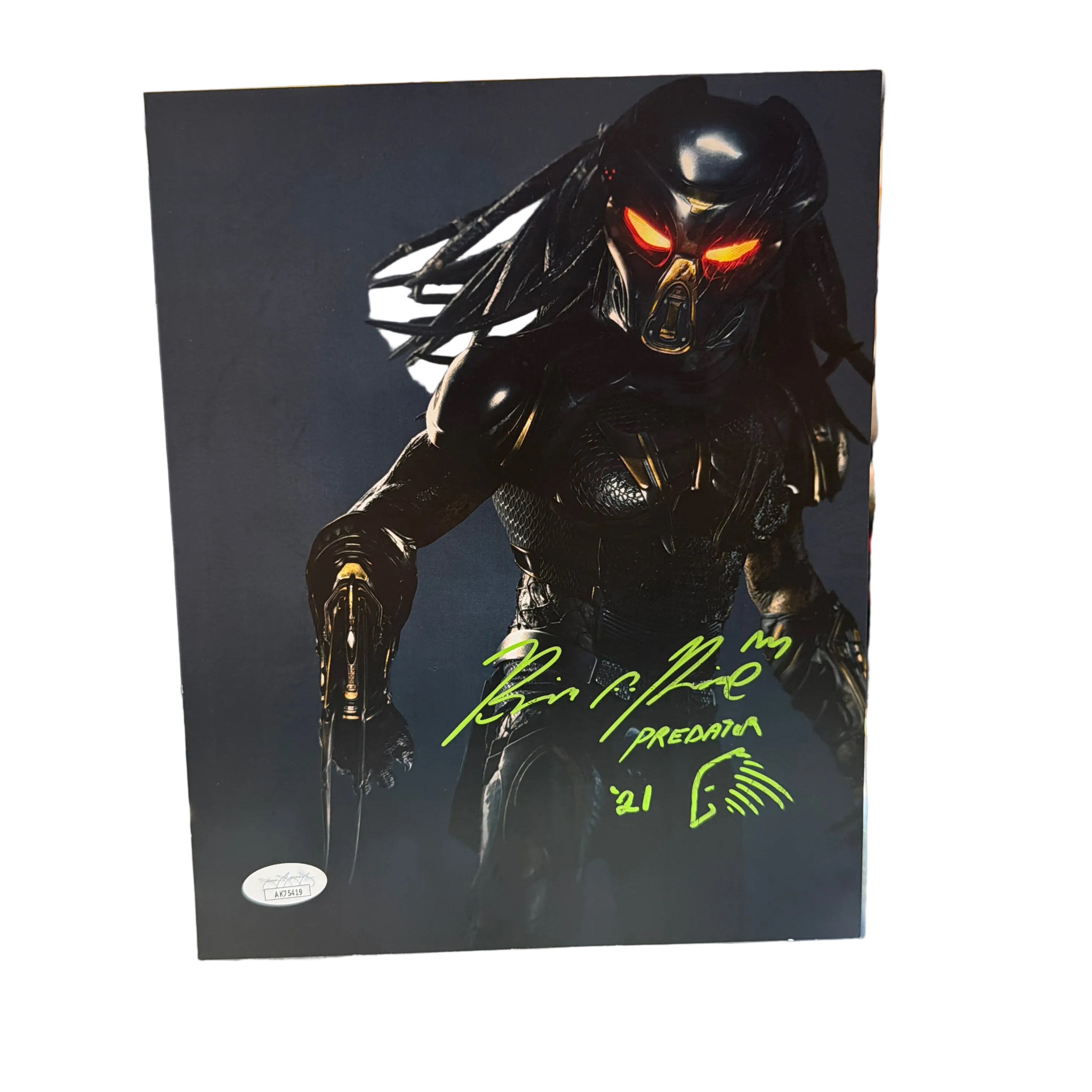 SIGNED Brian A. Price as Predator 8x10 Color Picture