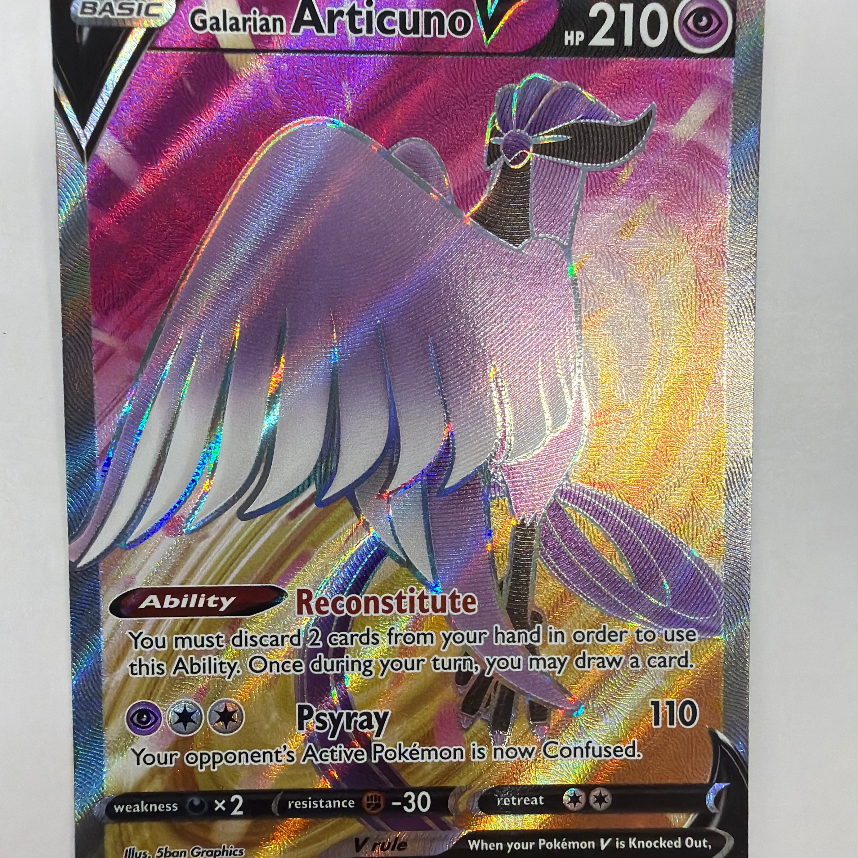 Pokémon TCG - Chilling Reign Galarian Articuno V 169/198 NM