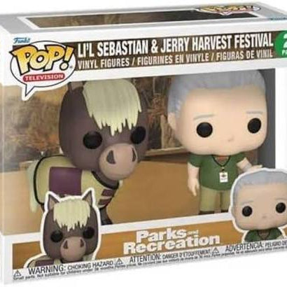Funko Pop! Television Parks and Recreation Li'l Sebastian & Jerry Harvest Festival Gamestop Exclusive 2 Pack