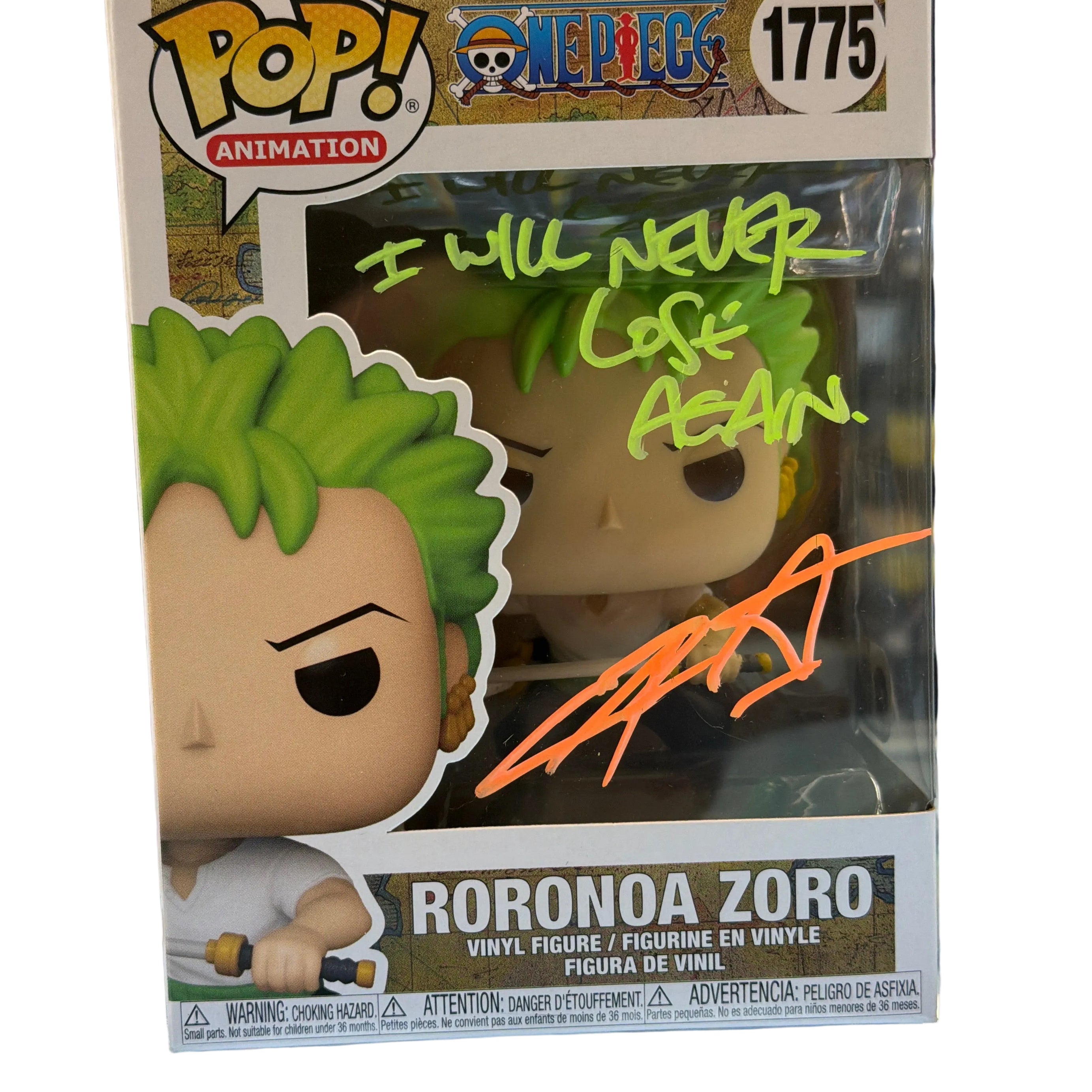 (SIGNED) Funko Pop! Animation One Piece Roronoa Zoro #1775