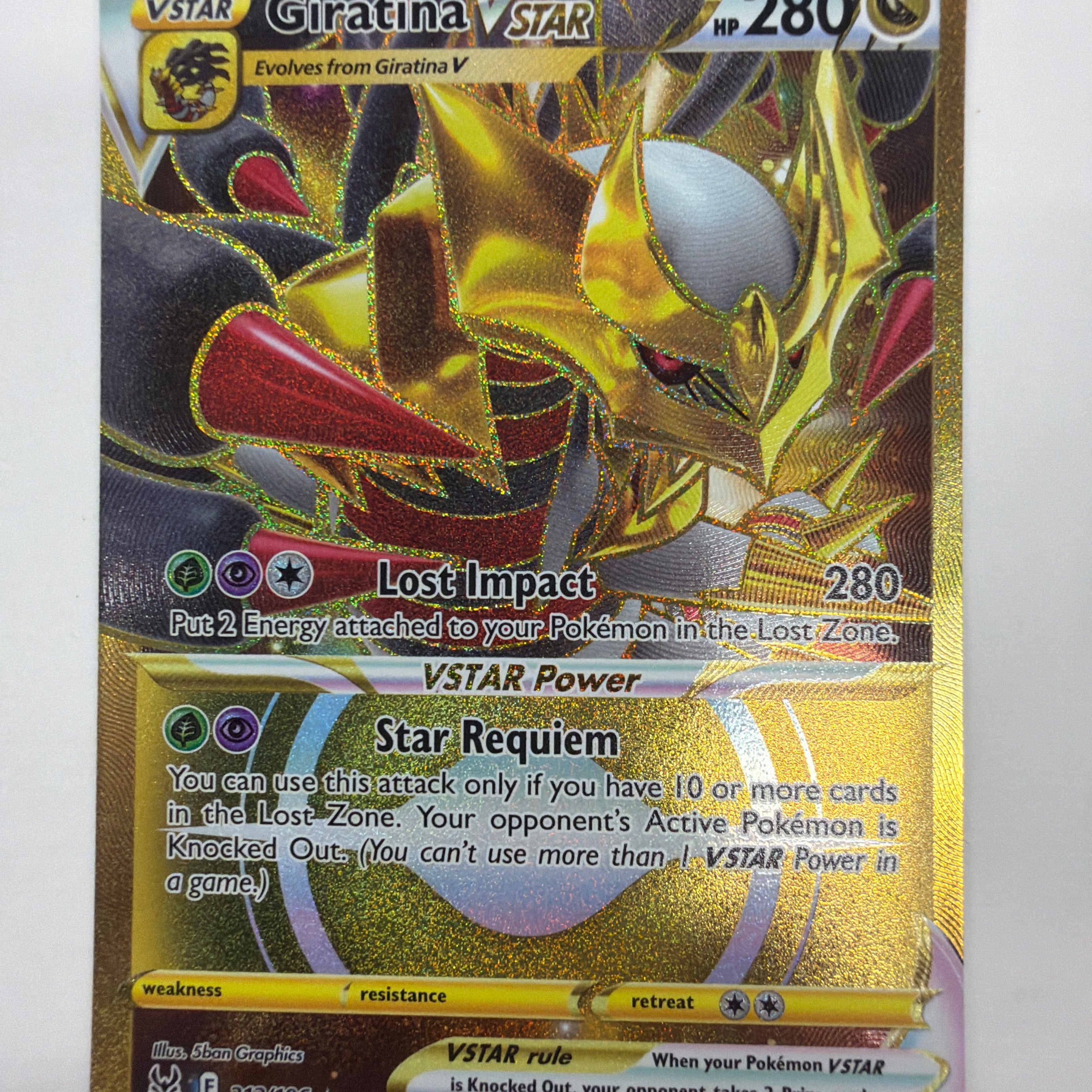 Pokémon TCG - Lost Origin Giratina VSTAR 212/196 NM