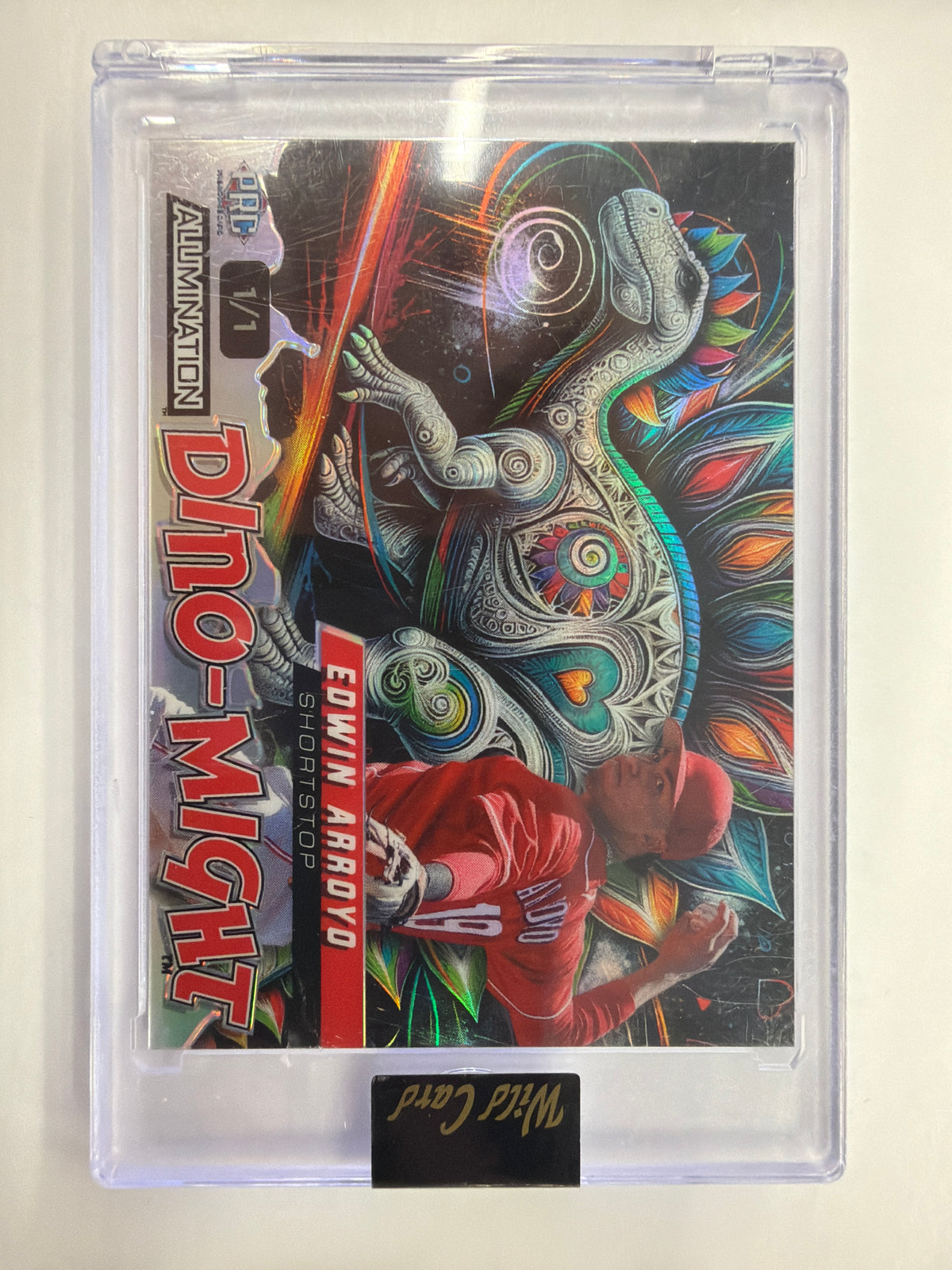 2024 Wild Card Alumination Dino-Might Edwin Arroyo 1/1 DMSTG2-EA
