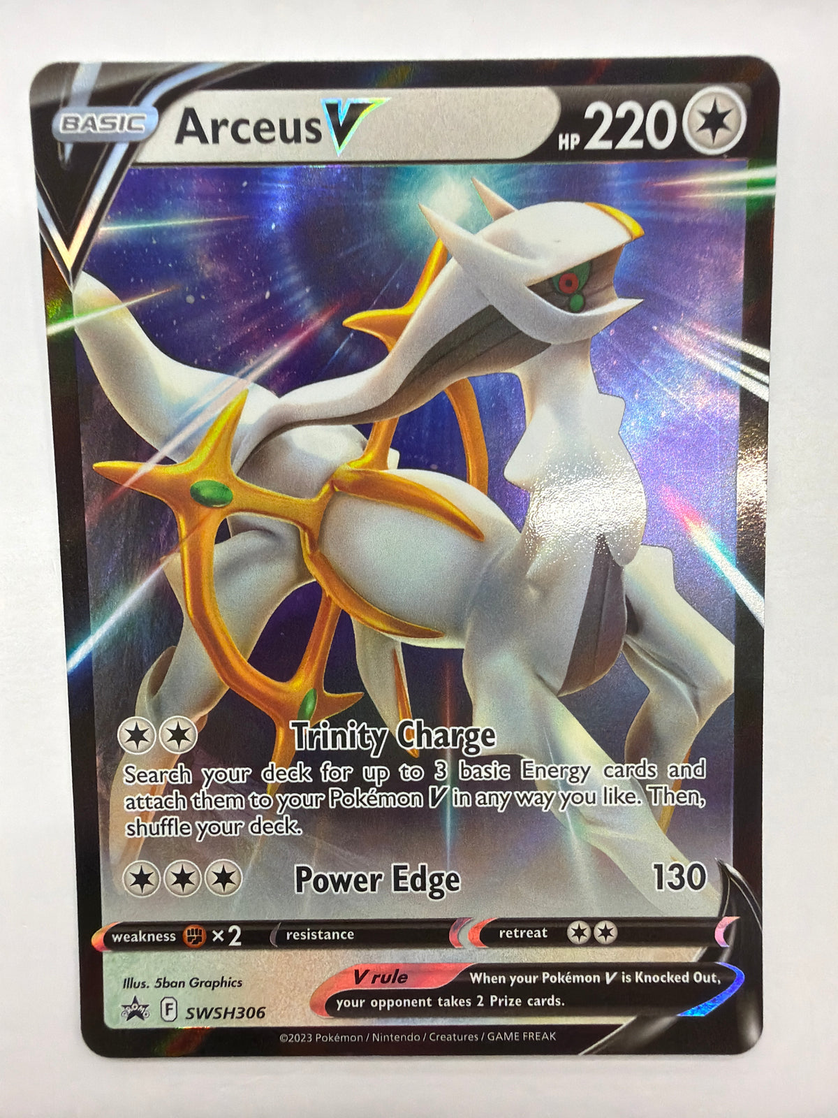 Pokémon TCG - Sword & Shield Promo Arceus V SWSH306 NM