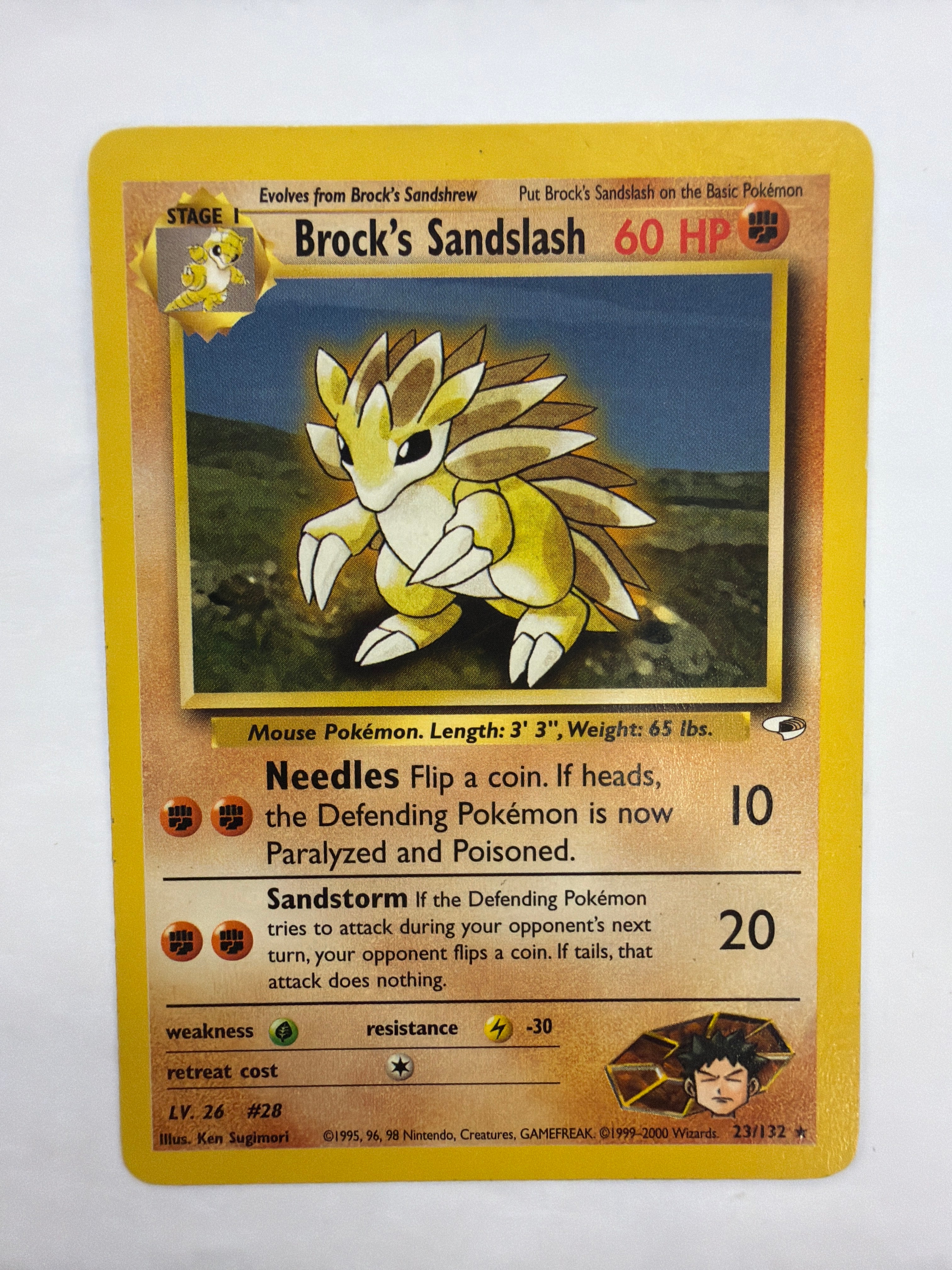 Pokémon TCG - Gym Heroes Unlimited Brock's Sandslash 23/132 Non-Holo LP