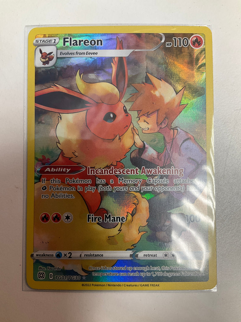 pokemon tcg brilliant stars tg01 tg30 flareon card Pokemon TCG Flareon TG01/TG30 Brilliant Stars Trainer Gallery NM – True  Believers Gaming and Collectibles