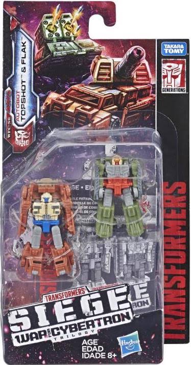 Hasbro Transformers Siege War For Cybertron Trilogy Autobot Topshot & Flak Figure 2-Pack
