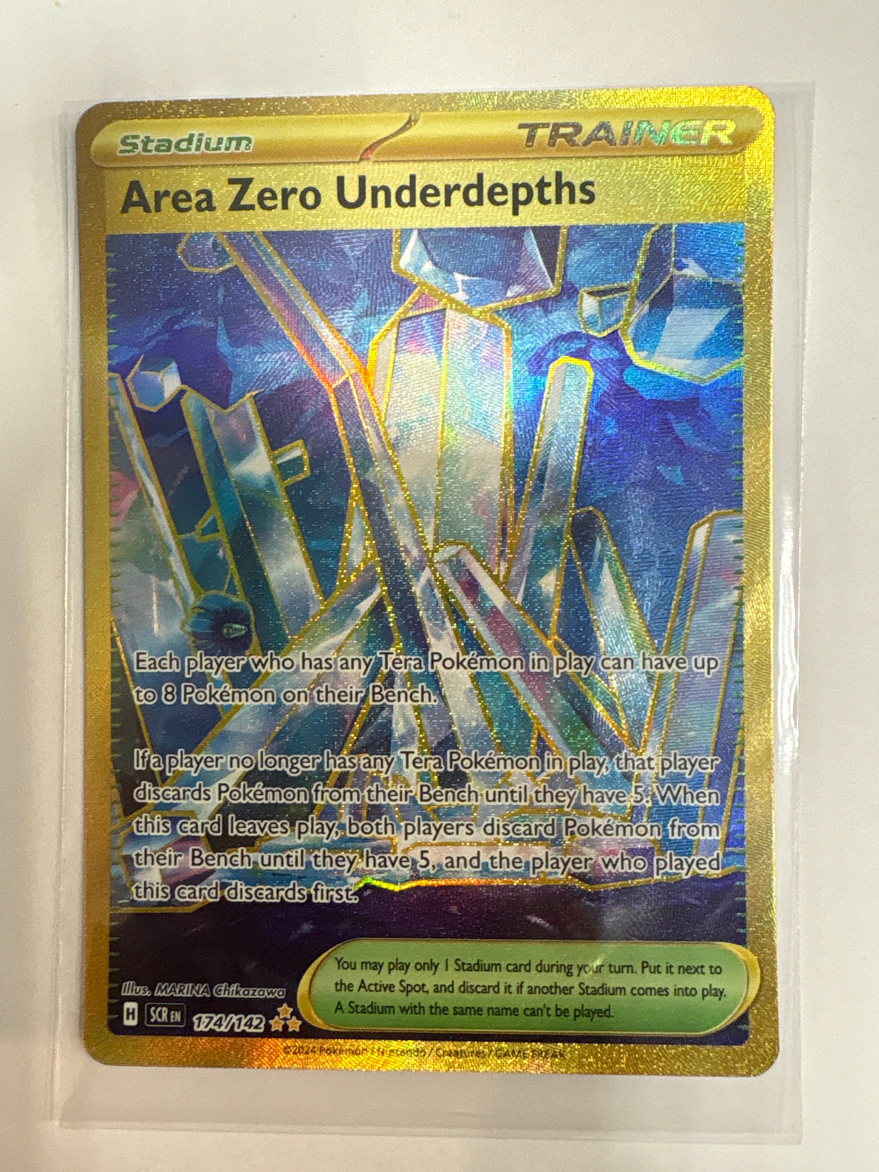 Pokemon TCG Stellar Crown Area Zero Underdepths 174/142 Hyper Rare NM True Believers Gaming and Collectibles Pokemon TCG Stellar Crown Area Zero Underdepths 174/142 Hyper Rare NM True Believers Gaming and Collectibles