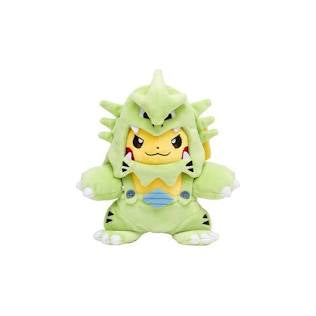 Pokémon Pikachu Wearing Tyranitar Poncho Plush