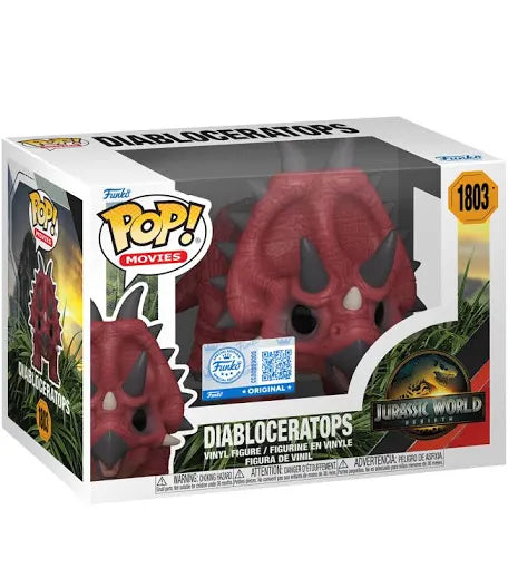 Funko Pop! Movies Jurassic World Rebirth Diabloceratops #1803